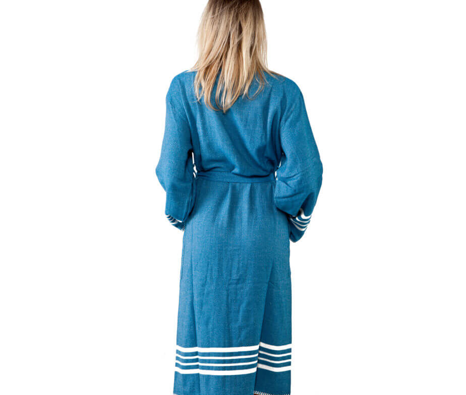 WellNest Organic Turkish Kimono Spa Robe | Lightweight Luxury