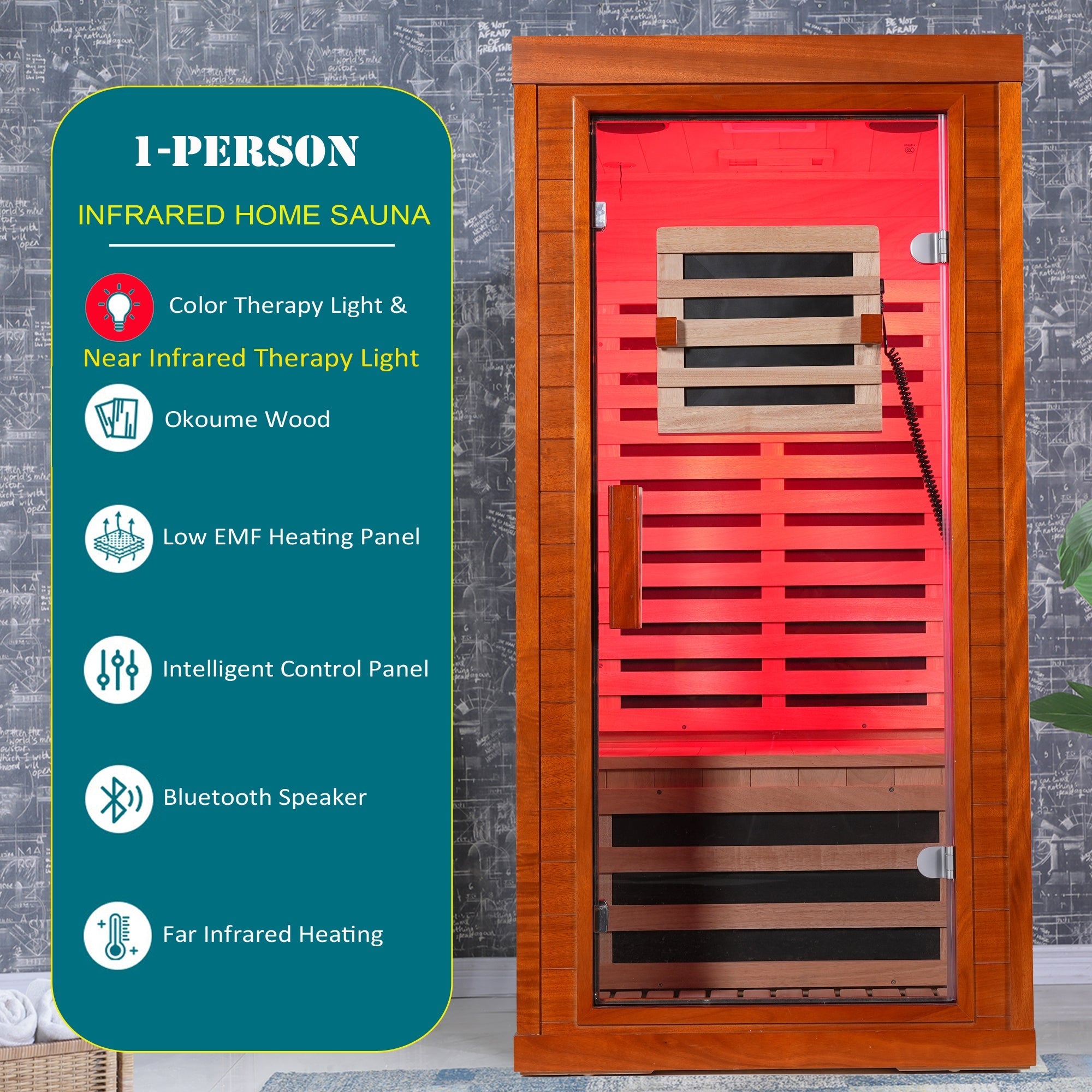 WellNest 1-Person Full Spectrum Infrared Sauna – Compact Series
