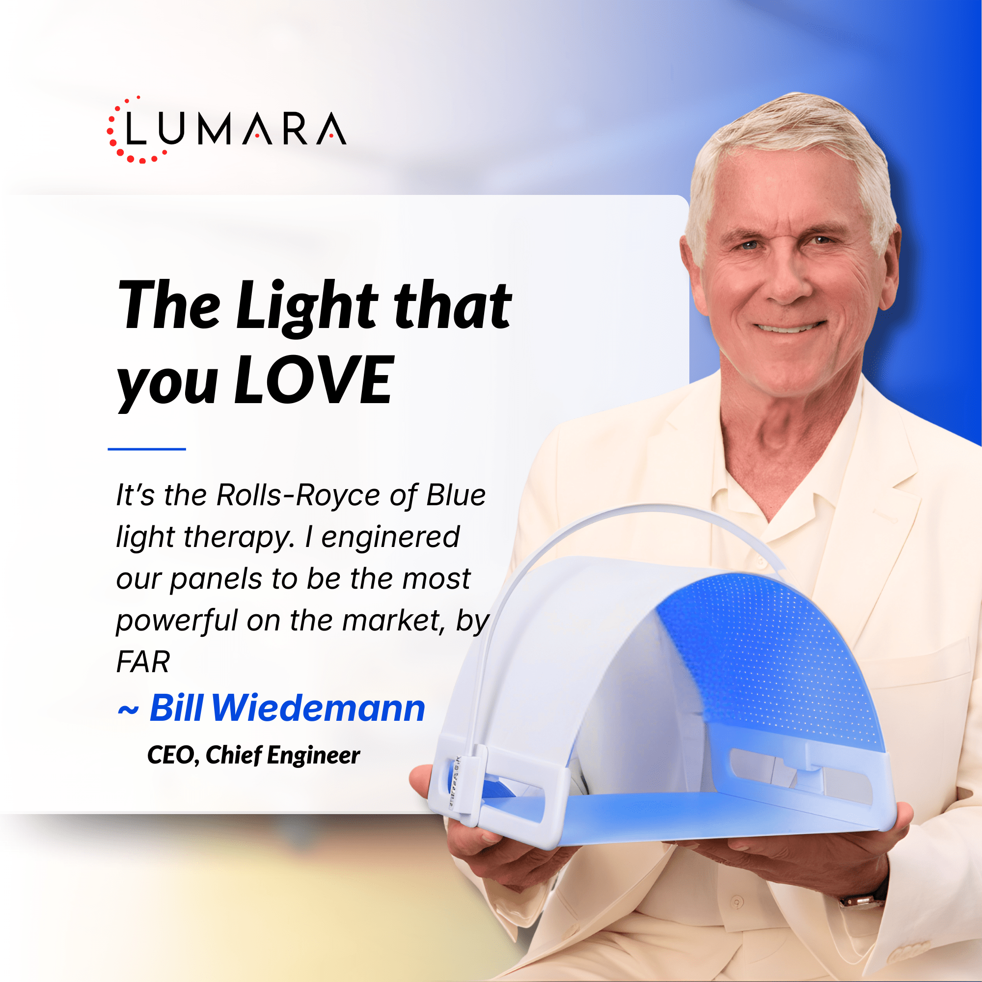 Lumara™ Illuminate 415 LED Light Therapy Panel - Illuminate Blue