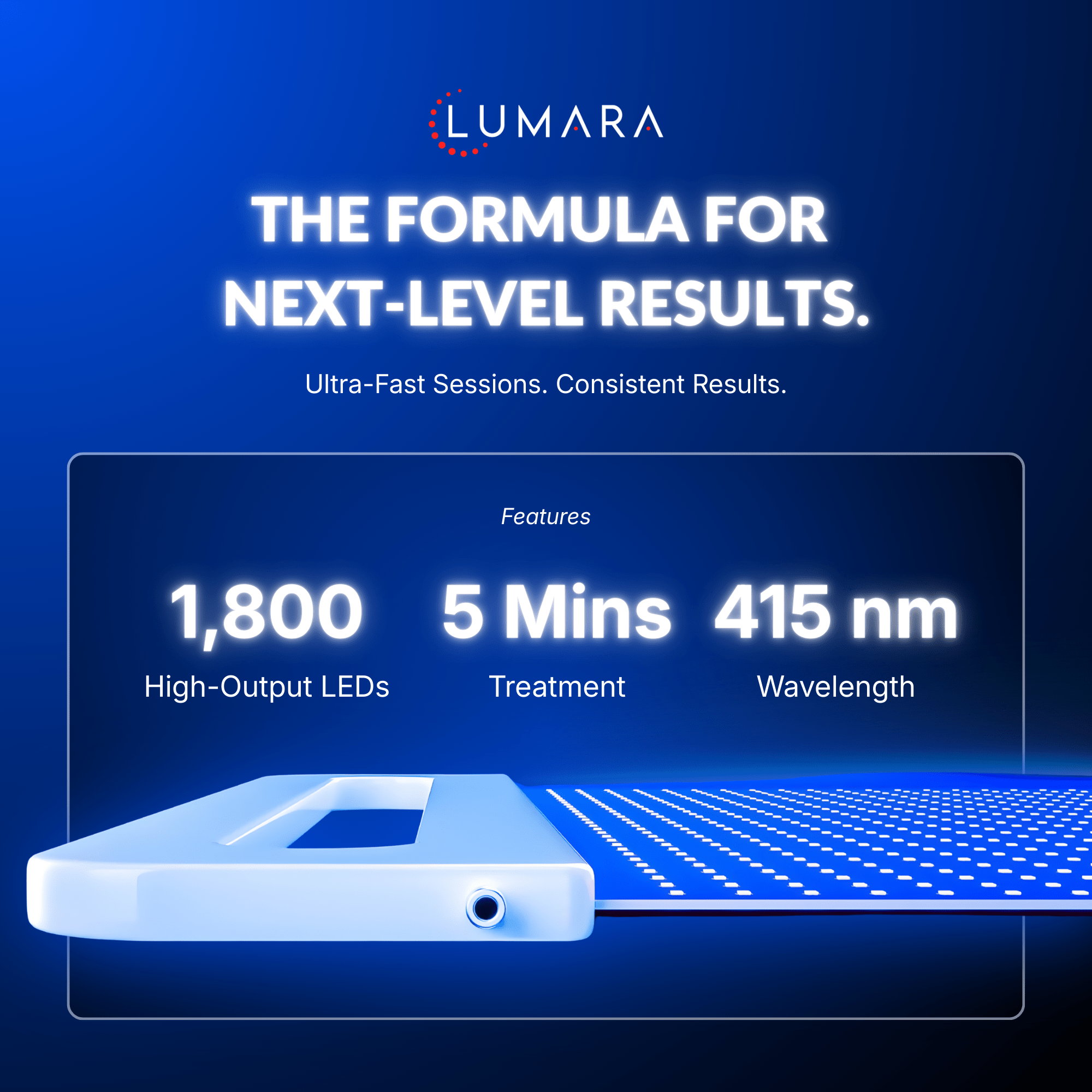 Lumara™ Illuminate 415 LED Light Therapy Panel - Illuminate Blue