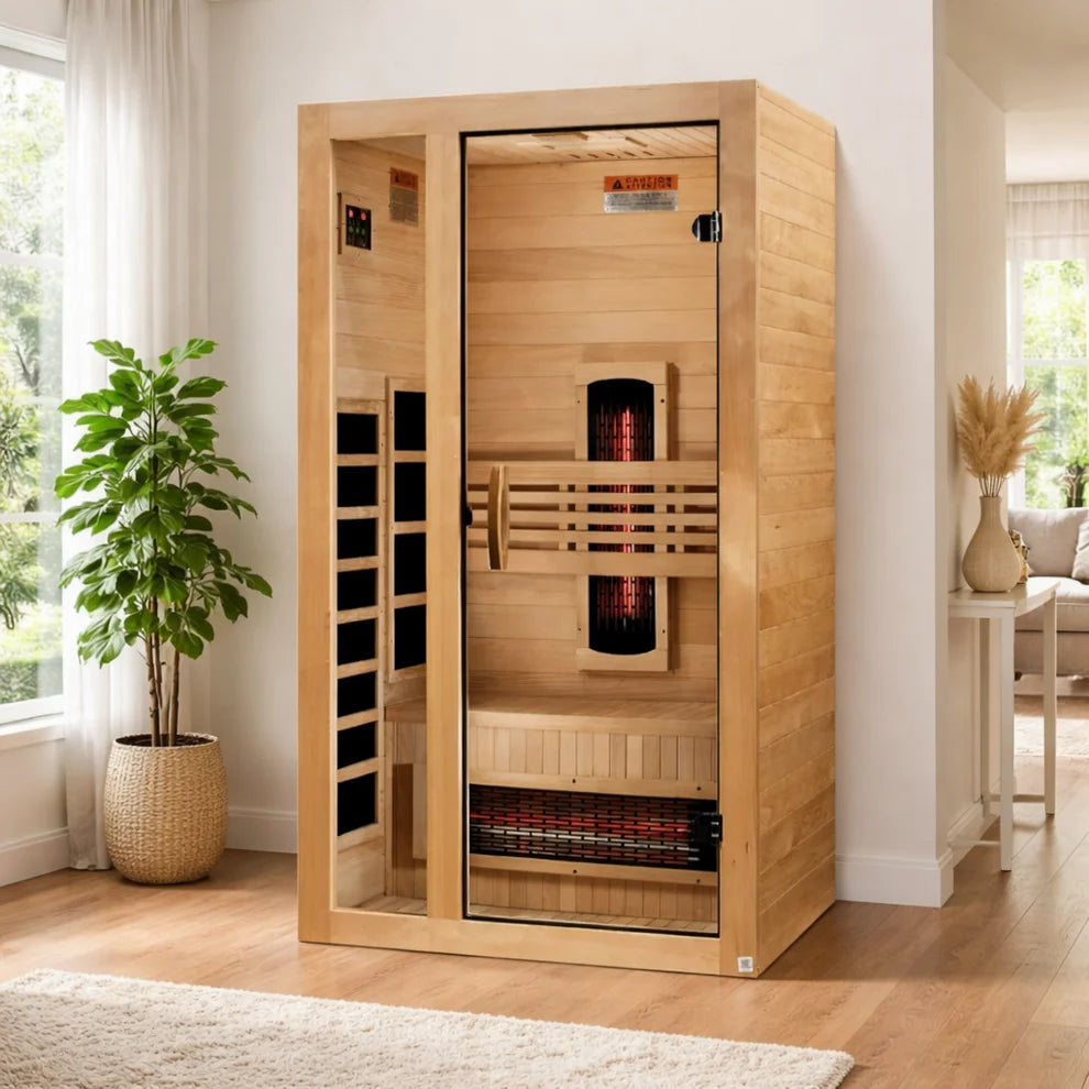 Dynamic Gracia 1-2-Person Full Spectrum Near Zero EMF FAR IR Sauna (DYN-6119-03 FS)