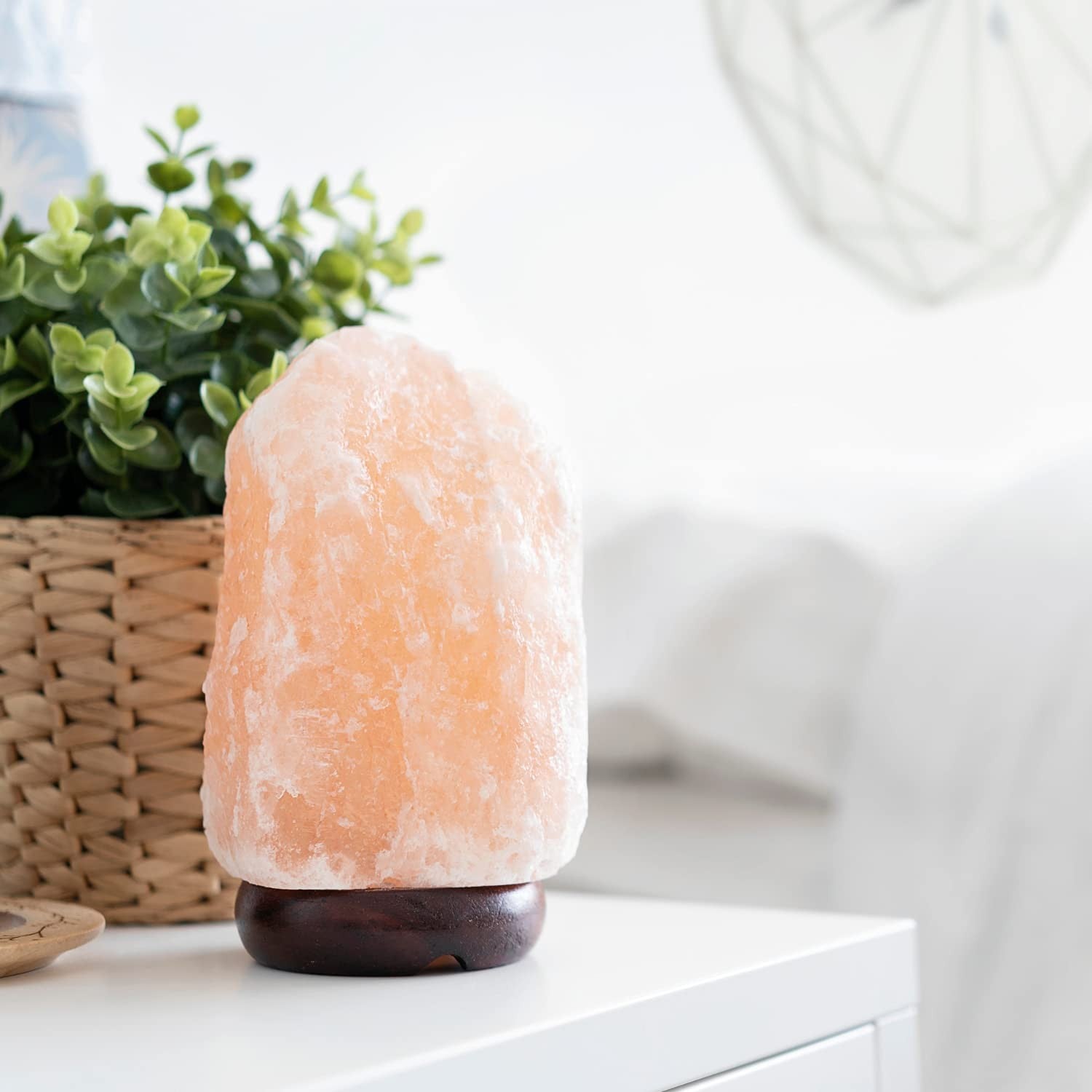 7" Himalayan Salt Lamp with Dimmer Cord - Natural Crystal Rock Night Light