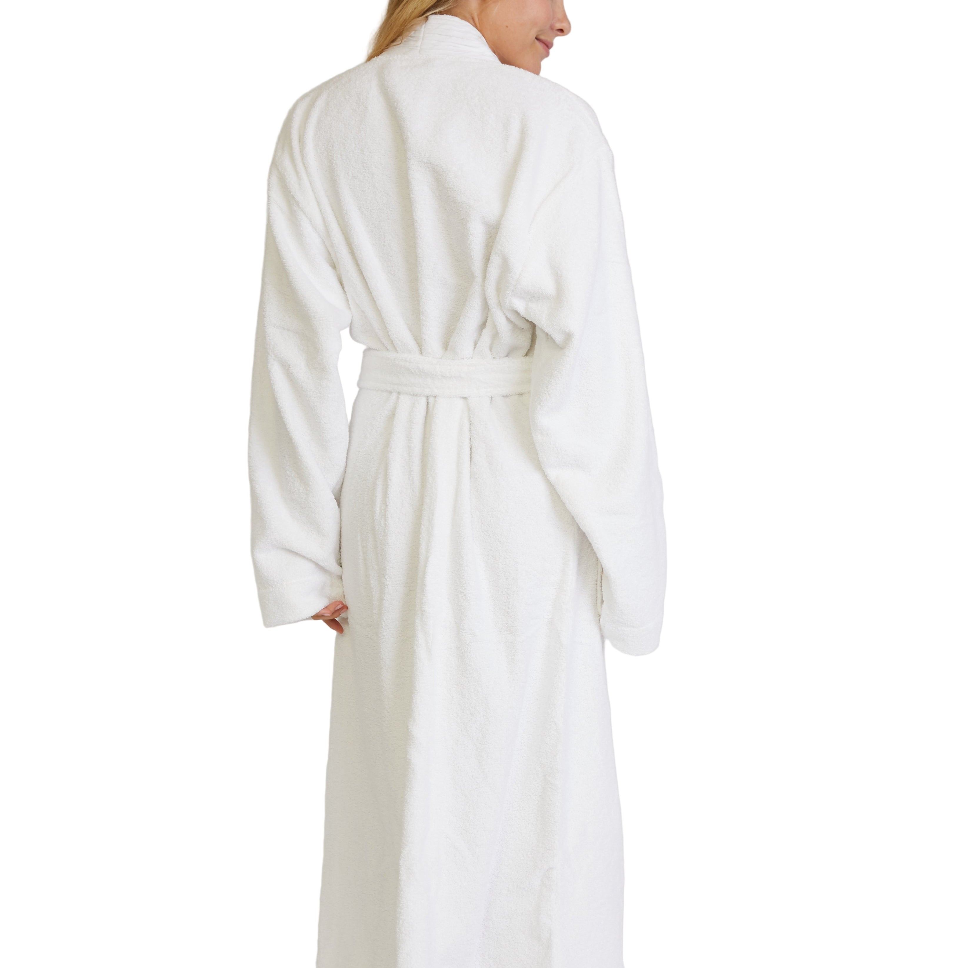 WellNest Pleated Turkish Cotton Bathrobe – Handwoven Comfort