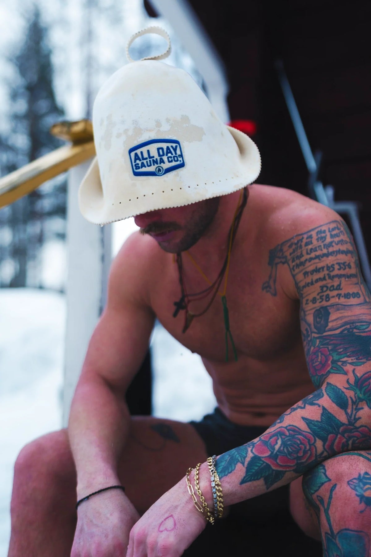 100% Wool Sauna Hat
