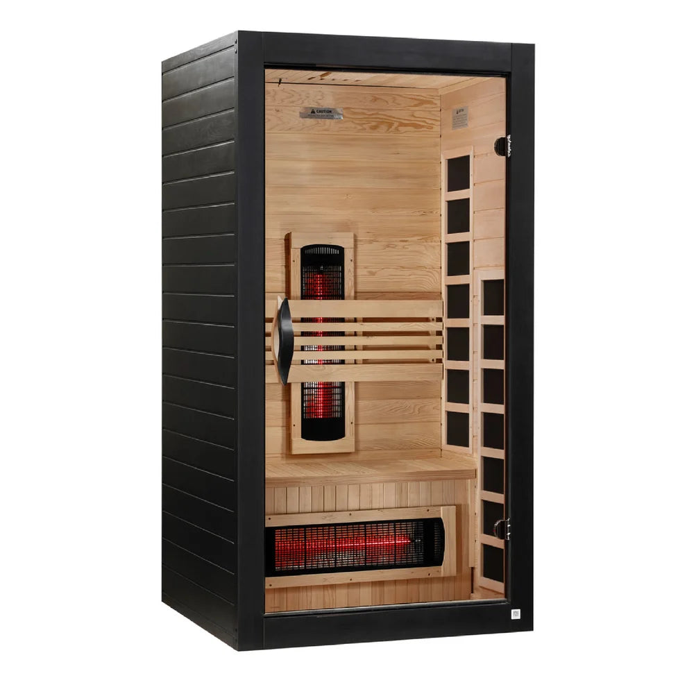Dynamic Santorini 1-2 Person Full Spectrum Near Zero EMF FAR IR Sauna (DYN-6009-03 FS)