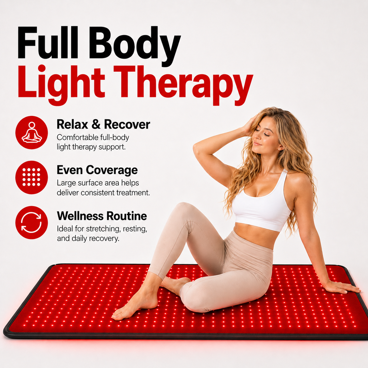 WellNest FullGlow™ 180 Full Body Red Light & Near-Infrared Mat
