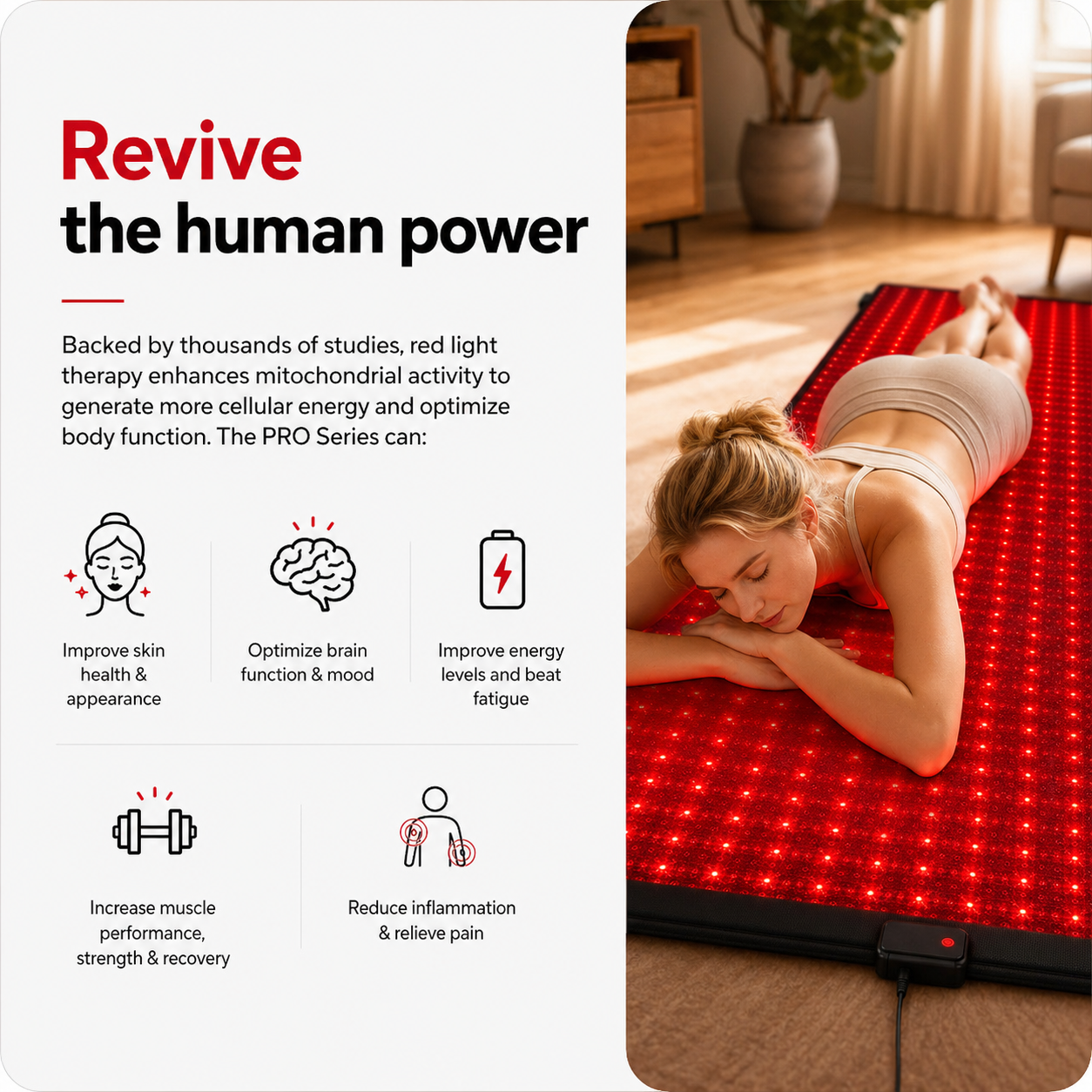 WellNest FullGlow™ 180 Full Body Red Light & Near-Infrared Mat