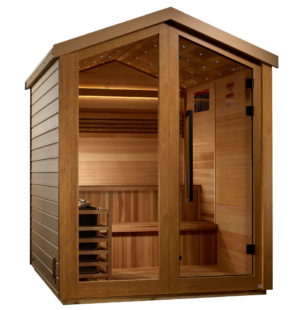 Golden Designs Kaarina 6 Person Outdoor Traditional Sauna (GDI-8506-01)