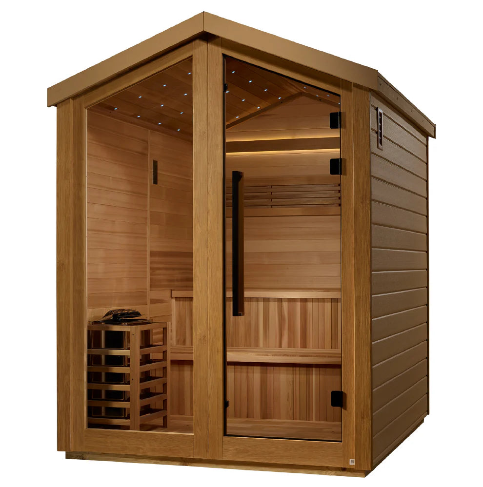 Golden Designs Kaarina 6 Person Outdoor Traditional Sauna (GDI-8506-01)