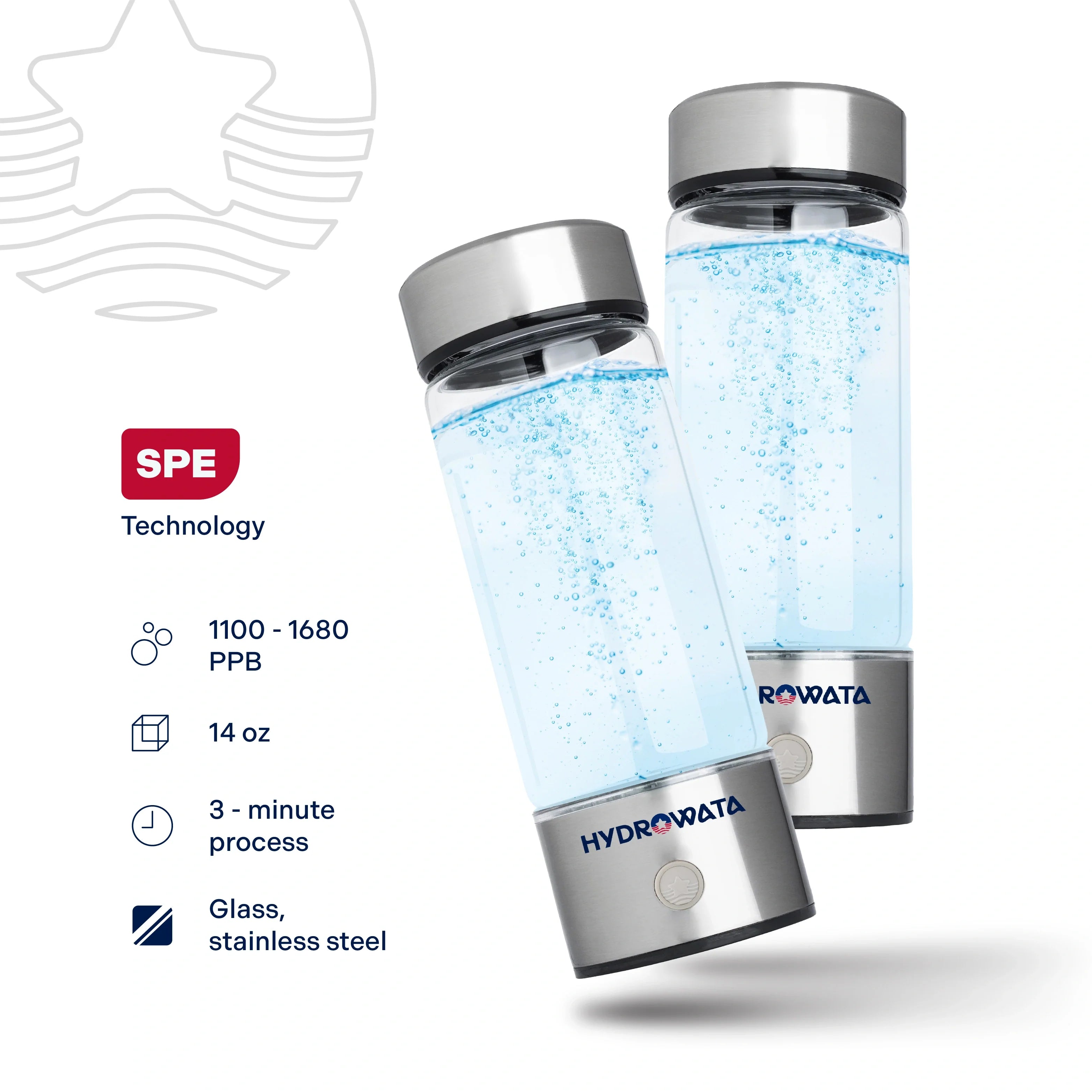 WellNest HydroWata™ Hydrogen Water Bottle – Recovery Hydration Series