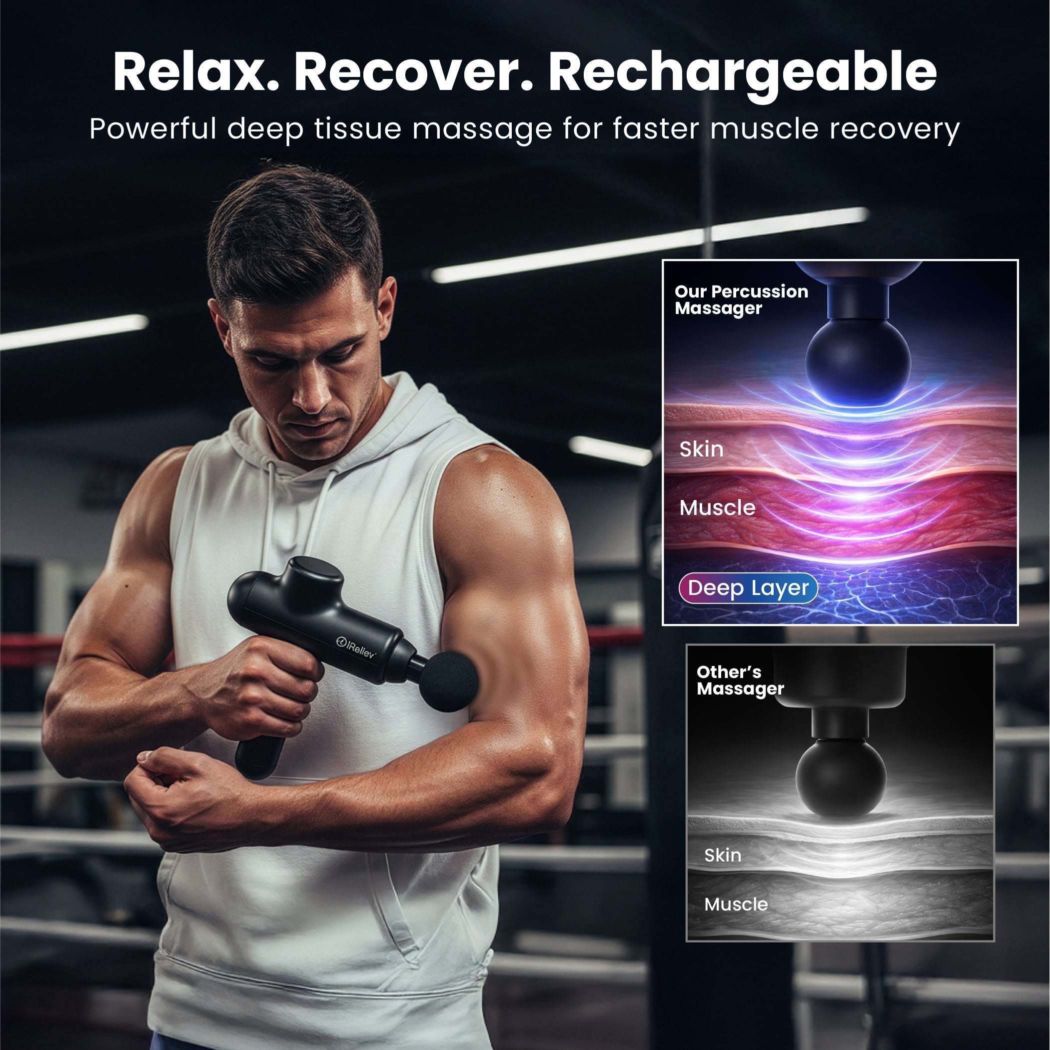 WellNest Percussion Massage Gun – Recovery Series