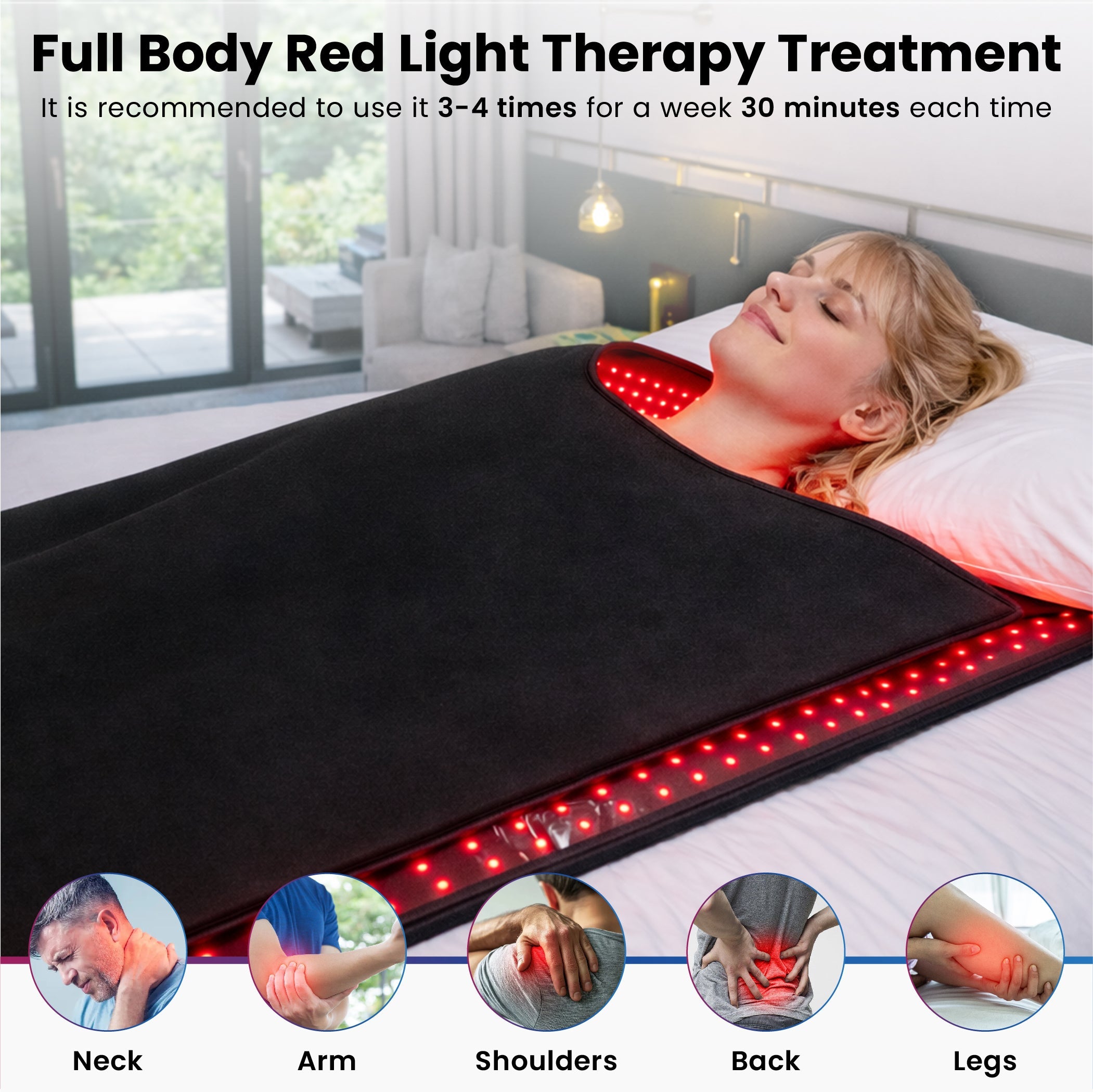 WellNest FullGlow™ 360 Full Body Red Light Therapy Bag – Recovery Cocoon Series