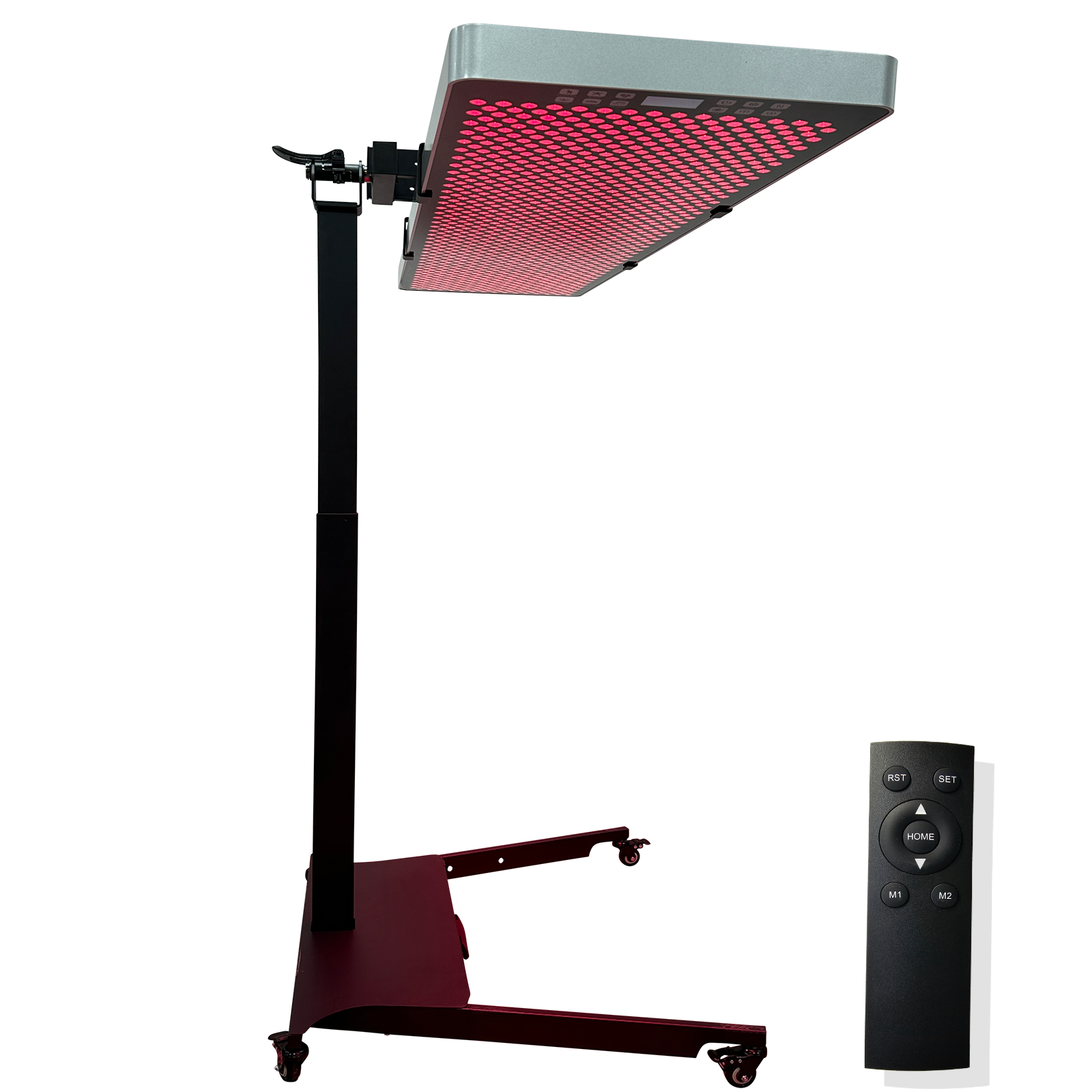 EXESAS Horizontal/Vertical Stand | Powered Automatic Rolling Red Light Therapy Panels, Auto Height Adjustment, (Panel Sold Separately)