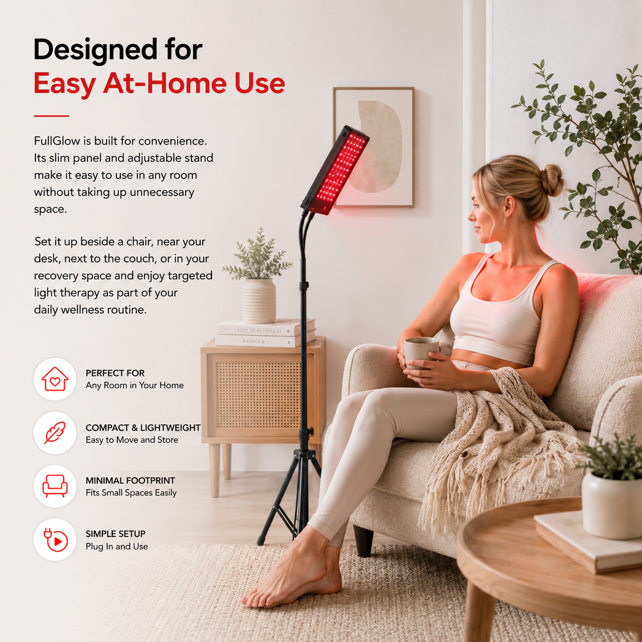 WellNest FullGlow™ Red Light & Near-Infrared Panel System - 21W
