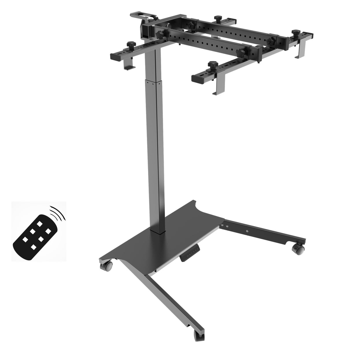 EXESAS Horizontal/Vertical Stand | Powered Automatic Rolling Red Light Therapy Panels, Auto Height Adjustment, (Panel Sold Separately)