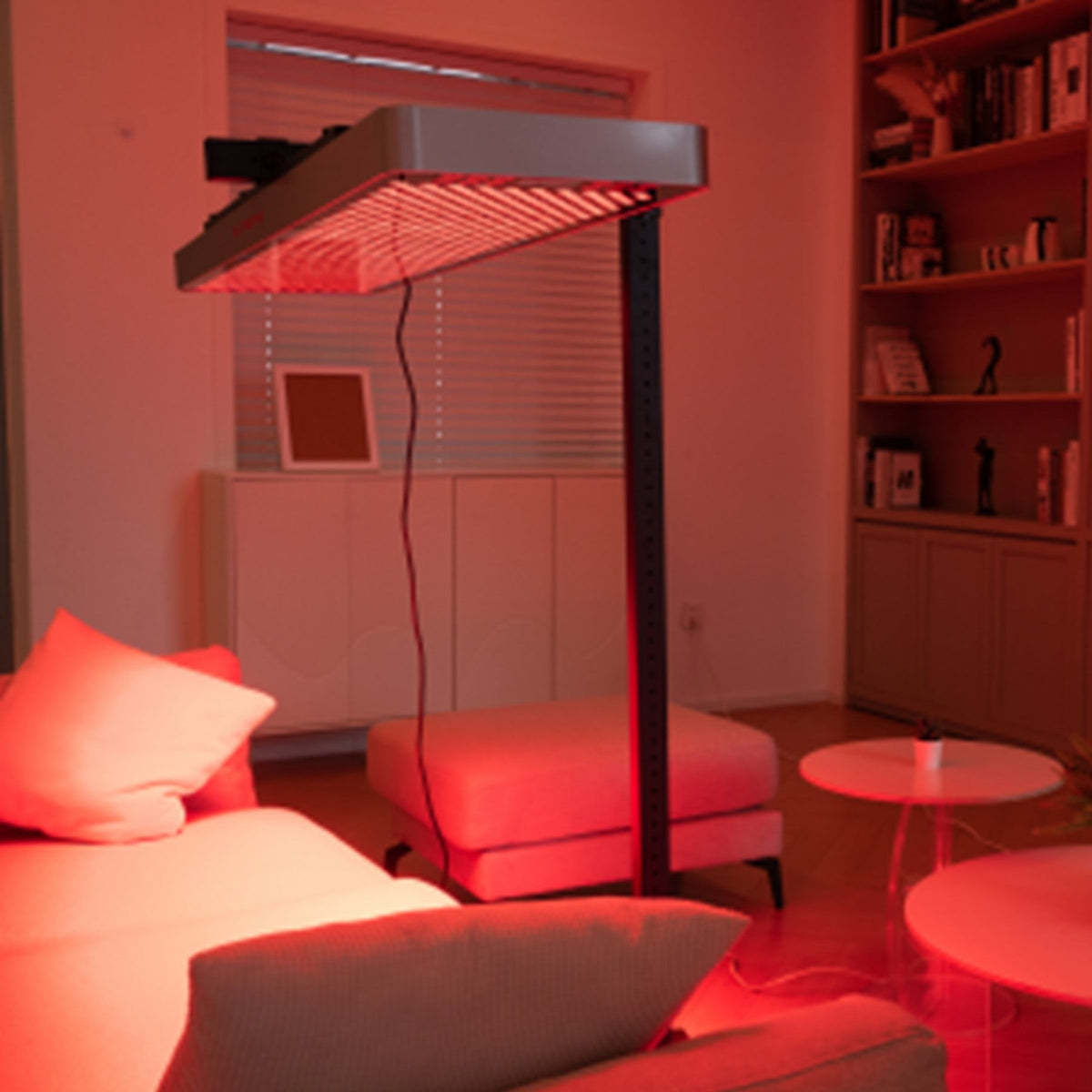 EXESAS Horizontal/Vertical Stand | Powered Automatic Rolling Red Light Therapy Panels, Auto Height Adjustment, (Panel Sold Separately)