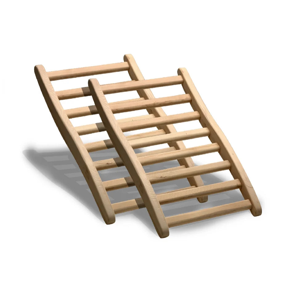 Dynamic Canadian Hemlock Sauna Backrest S-Shape Backrest Hemlock (Set of 2)