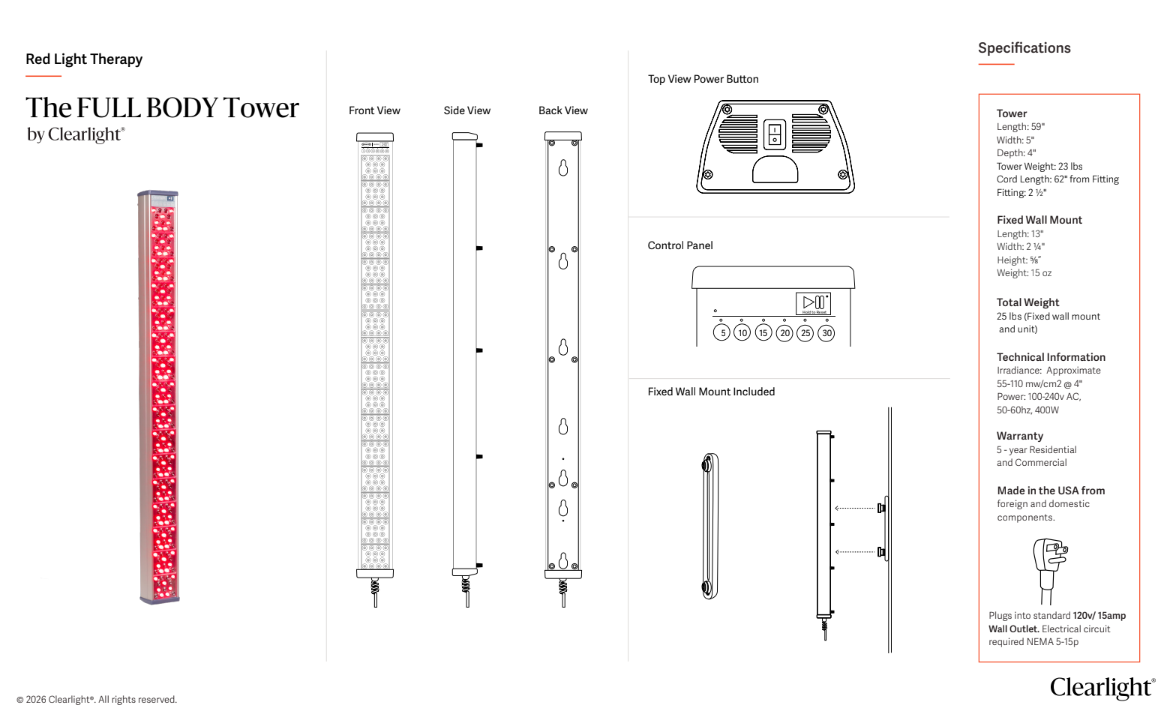 Red Light Therapy The FULL BODY Tower