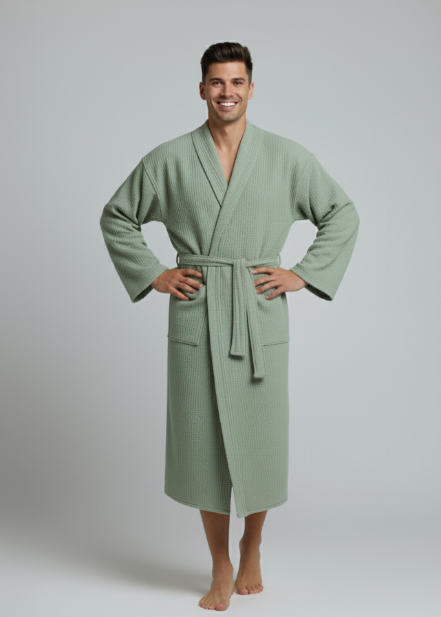 WellNest Organic Turkish Spa Robe | Lightweight Luxury