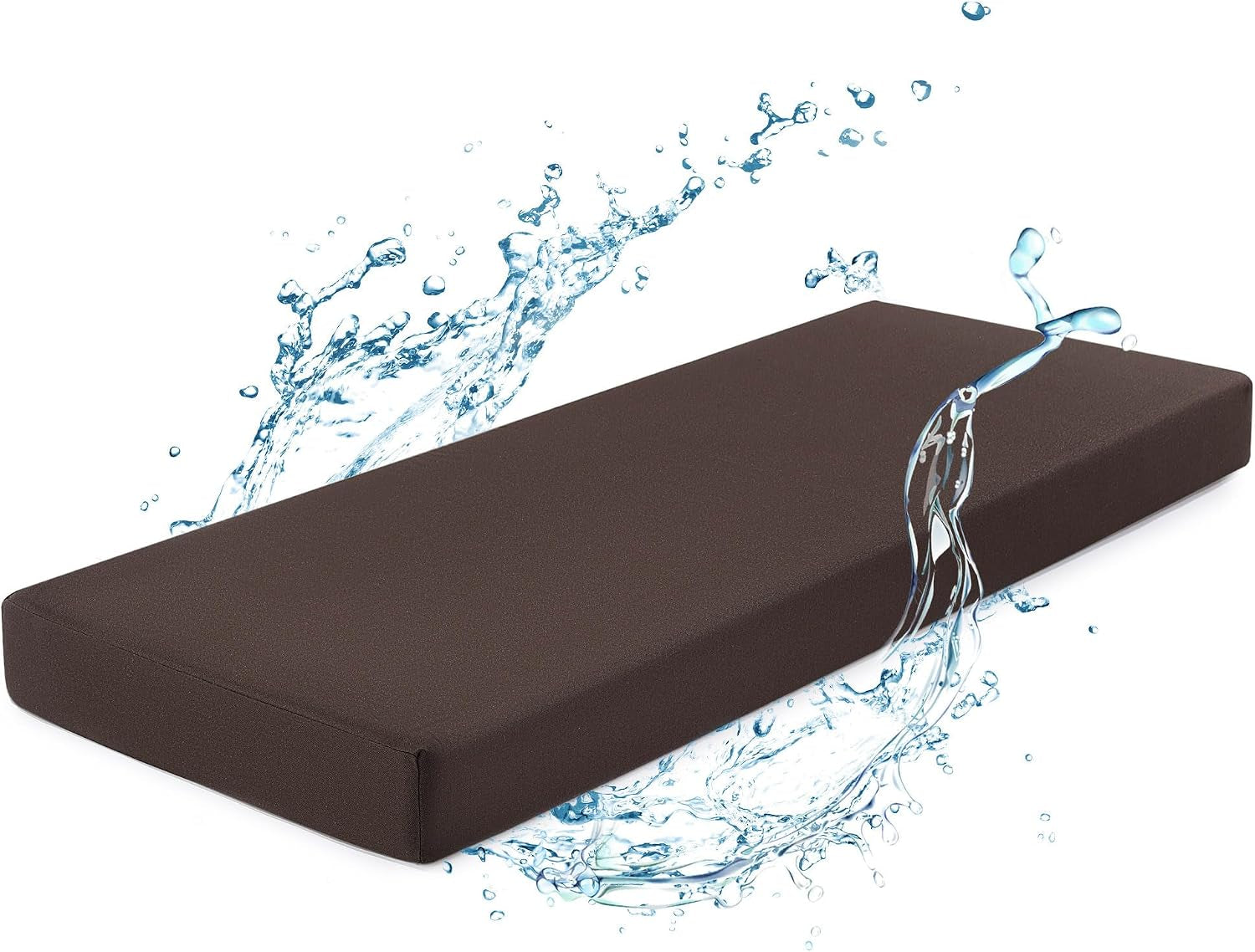 Waterproof Sauna Seat Cushion, Thick High-Density Foam Heat Insulation Mat for Sauna Bath House Shower Room, Sauna Accessories for Infrared Sauna Resting(Brown)