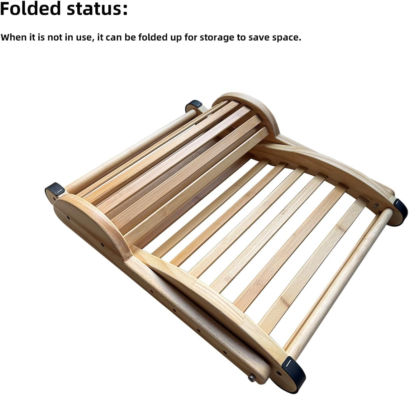 Adjustable-Height Sauna Backrest with Neck Pillow – Natural Bamboo Build & Anti-Slip Rubber Pads, Single-Pack Sauna Accessory with Sauna Hat and Sauna Seat Pad