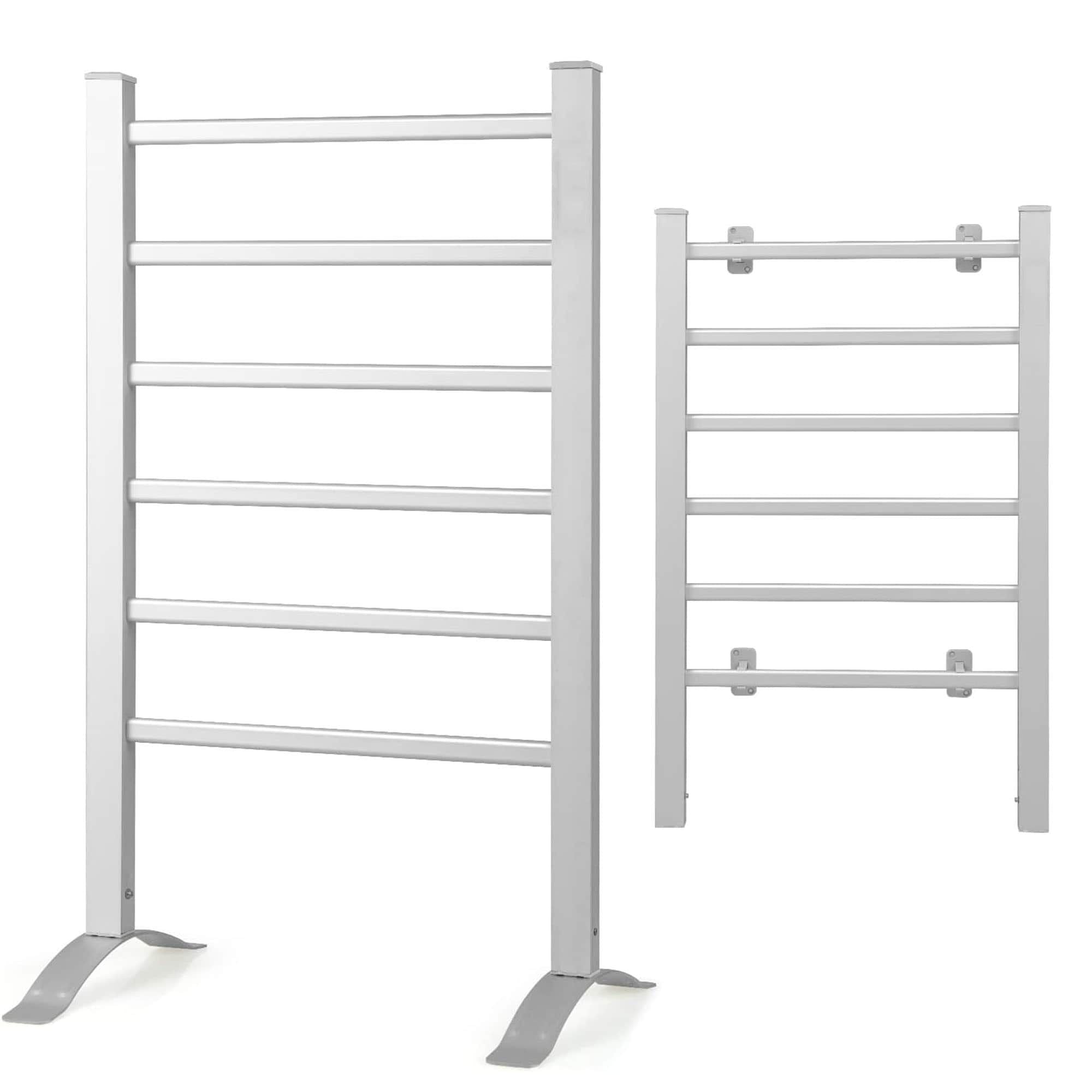 WellNest Heated Towel Rack – 6 Stainless Steel Spa Series