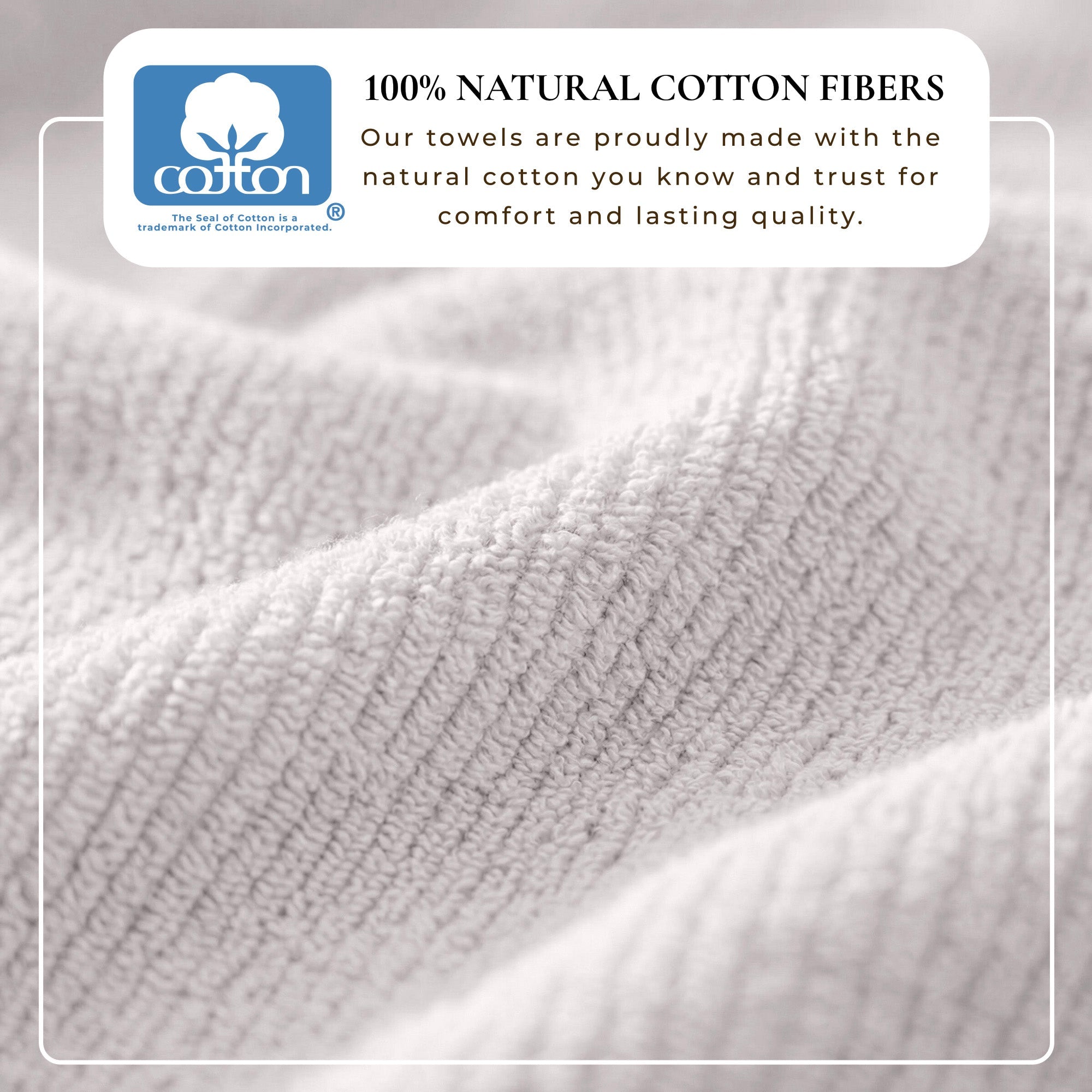WellNest Ribbed Cotton Towel | 6-Piece Bath Towel Set - Georgiana Collection