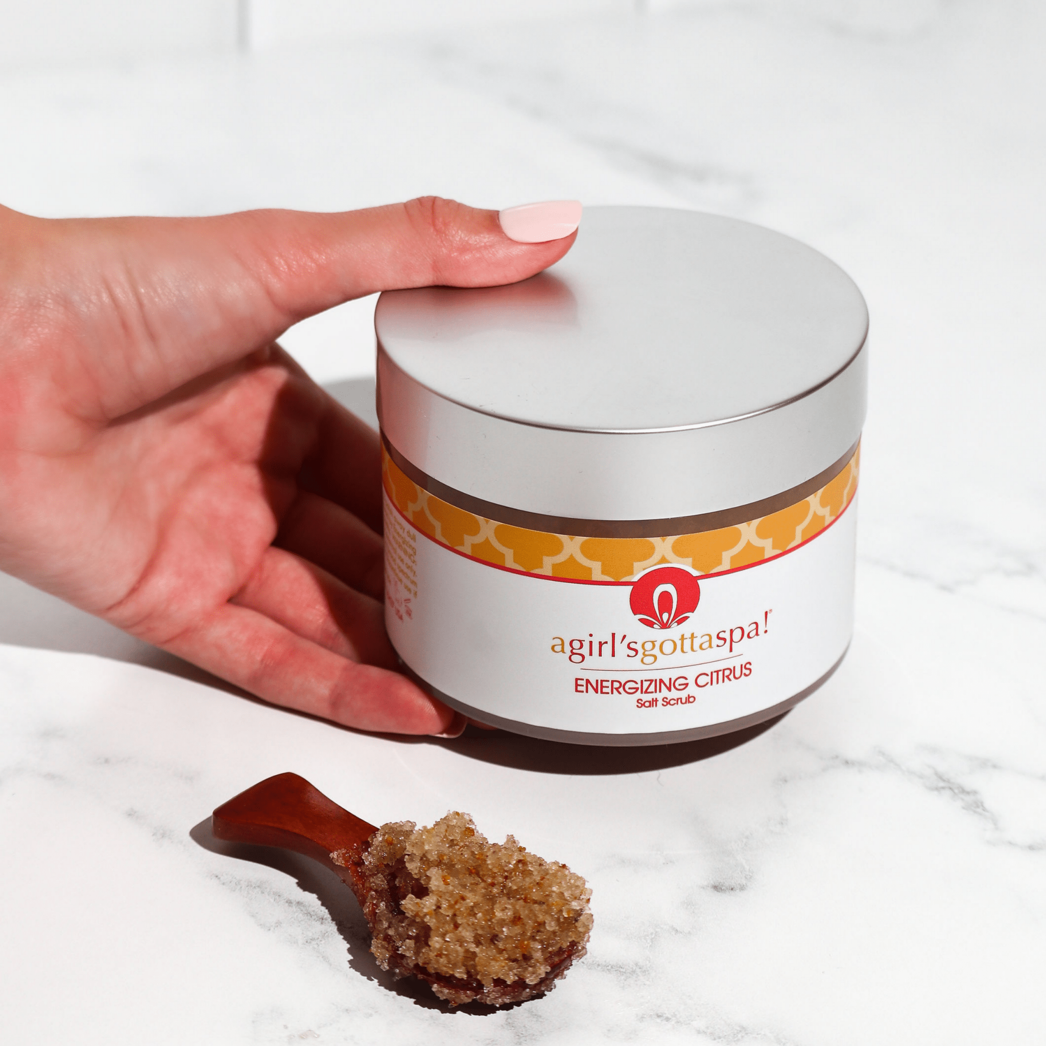 WellNest Energizing Citrus Dead Sea Salt Scrub – Glow Ritual Polish