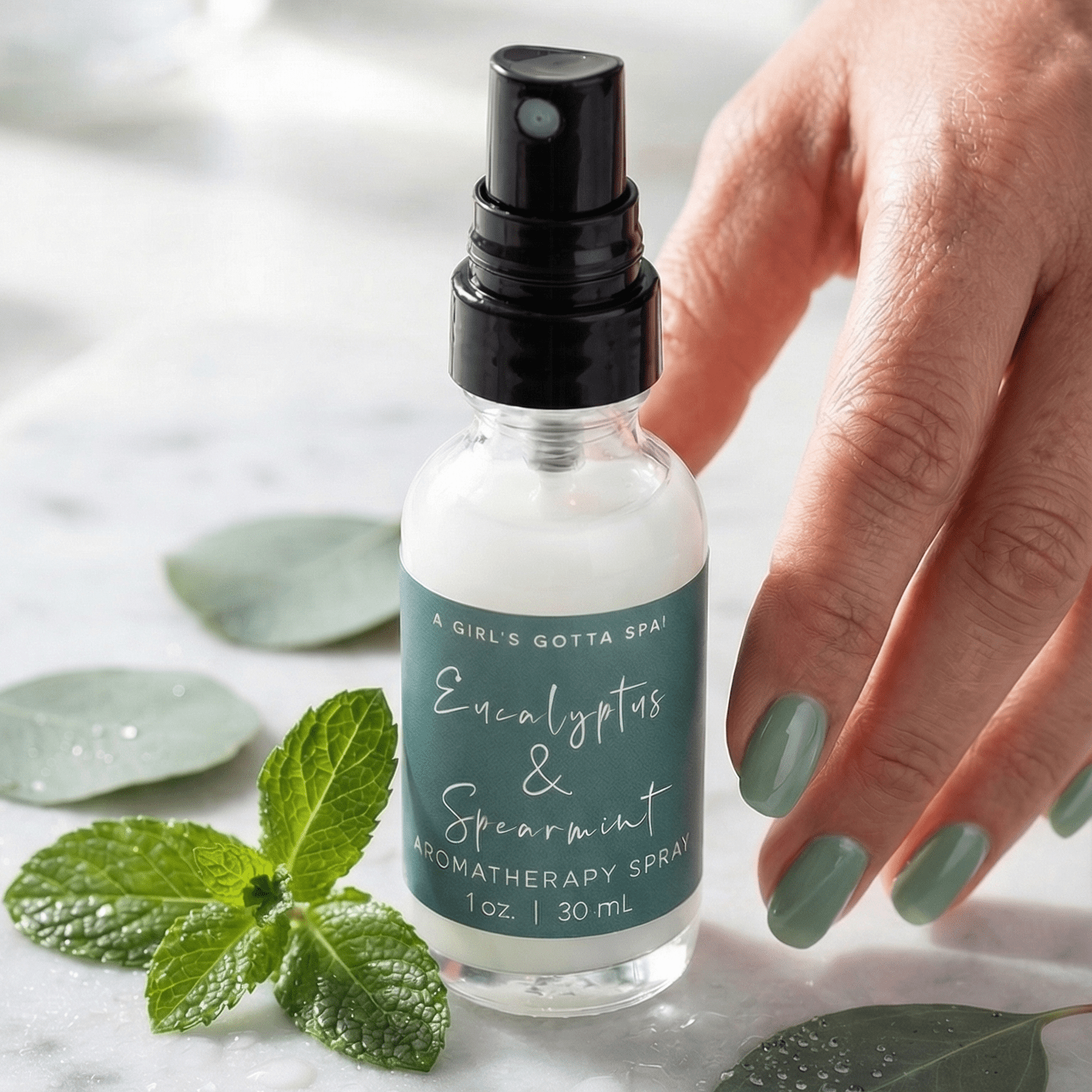 WellNest Eucalyptus & Spearmint Aromatherapy Spray – Clarity Ritual Mist