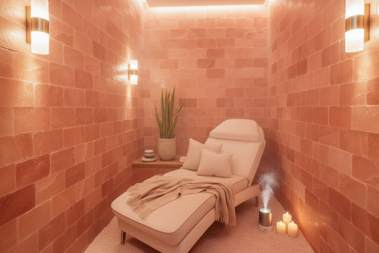 WellNest Himalayan Salt Therapy Room | 16' x 16' Custom Wall Kit