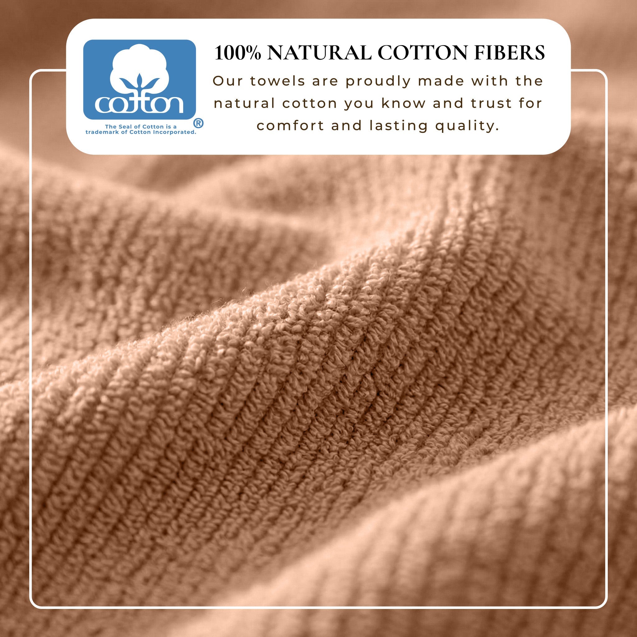 WellNest Ribbed Cotton Towel | 6-Piece Bath Towel Set - Georgiana Collection