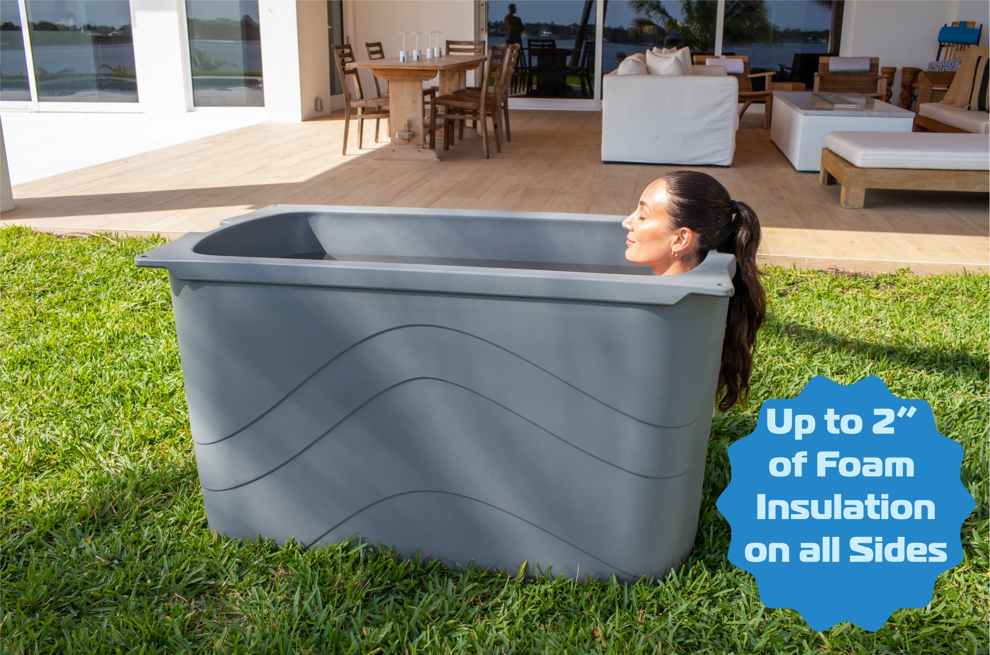 Frozin Cold Plunge - Grey Granite