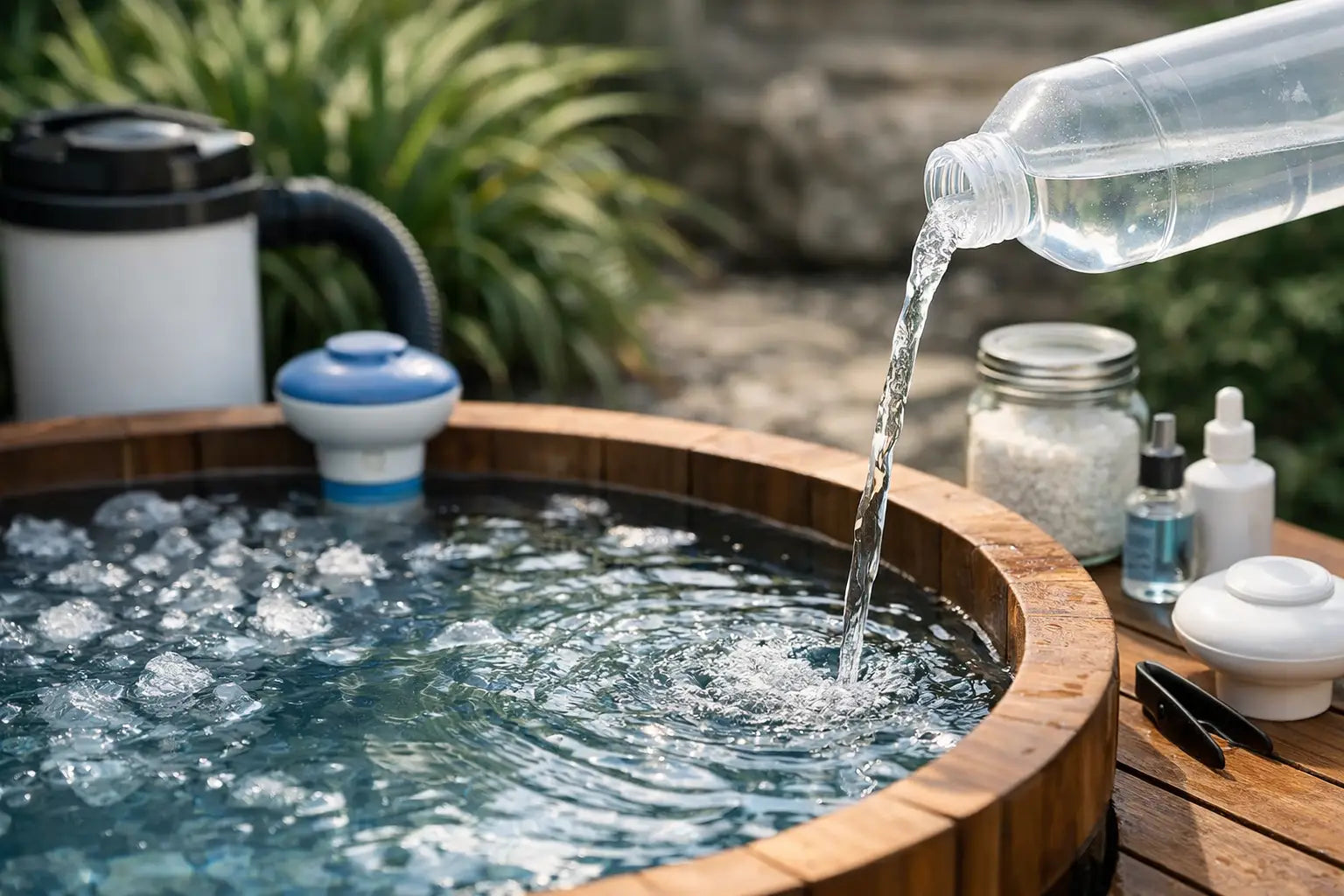 Cold Plunge Water Sanitation for Clear Soaks