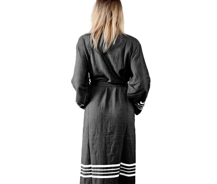 WellNest Organic Turkish Kimono Spa Robe | Lightweight Luxury