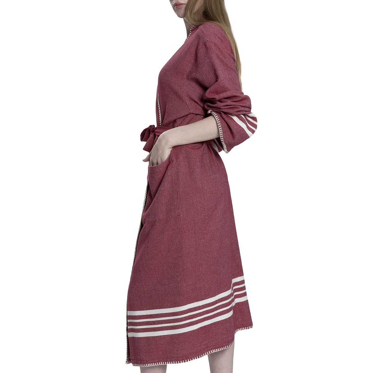 WellNest Organic Turkish Kimono Spa Robe | Lightweight Luxury