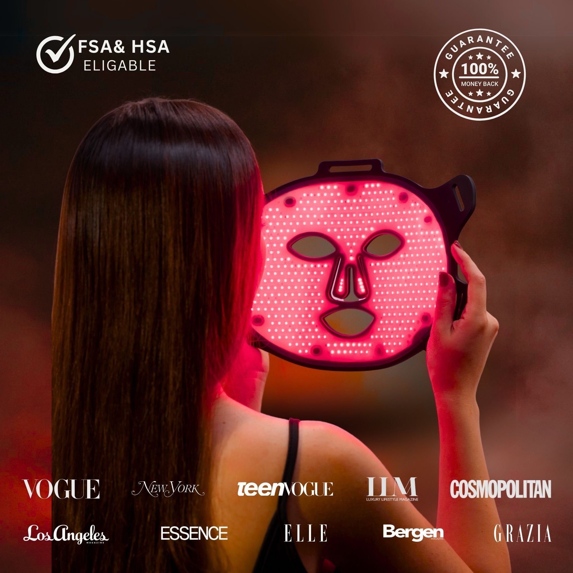 WellNest VISO™ Micro-LED Red Light Therapy Mask (FDA Certified)