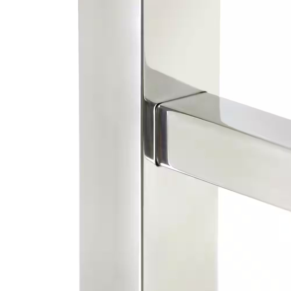 7-Bar Tahoe Towel Warmer, Hardwired, Polished Stainless Steel