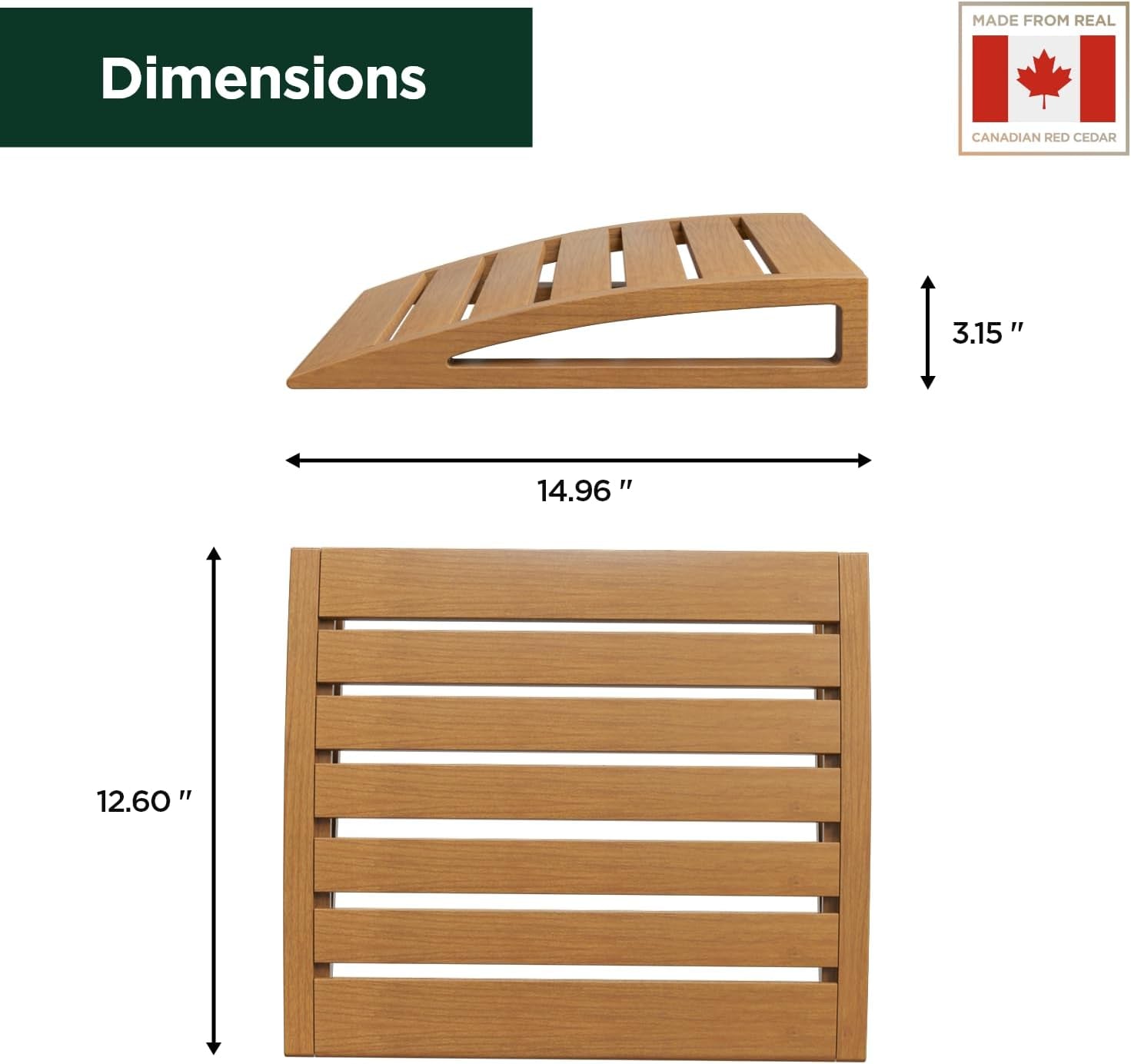 - Sauna Headrest - Handmade from Canadian Red Cedar Wood - Ergonomic Neck Support Pillow