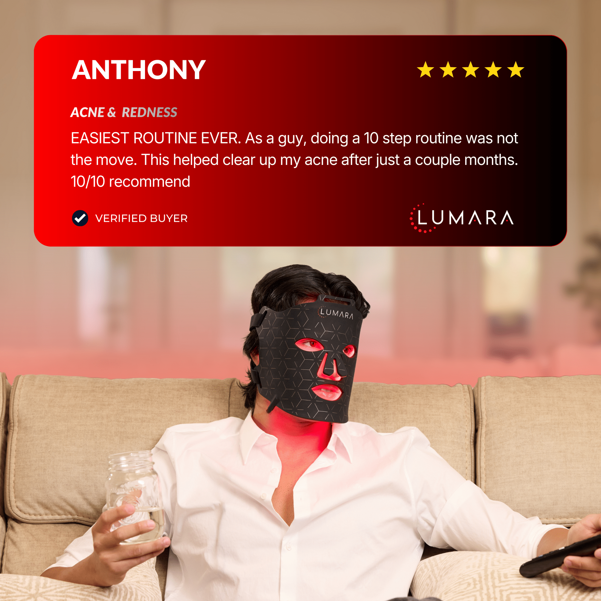 WellNest VISO™ Micro-LED Red Light Therapy Mask (FDA Certified)
