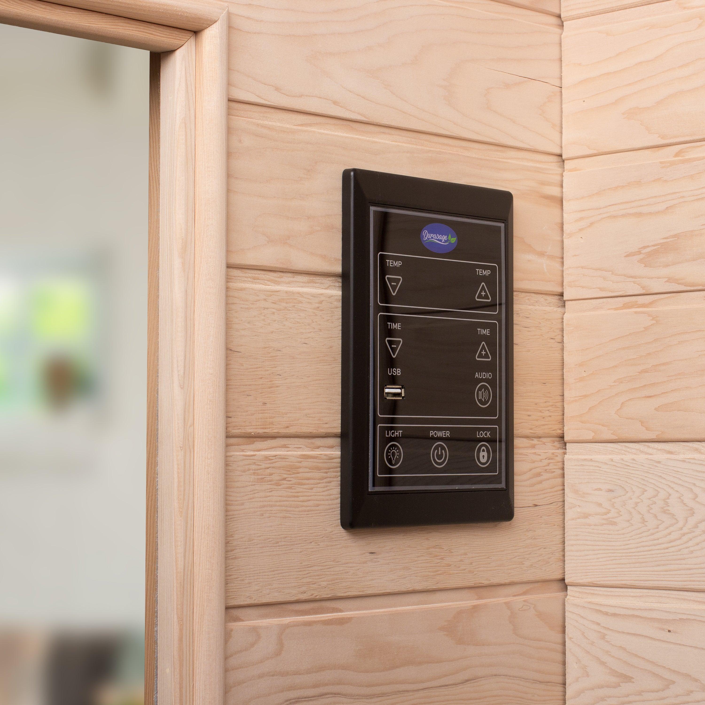 WellNest 2-Person Carbon Infrared Sauna - Canadian Hemlock  (by Durasage)