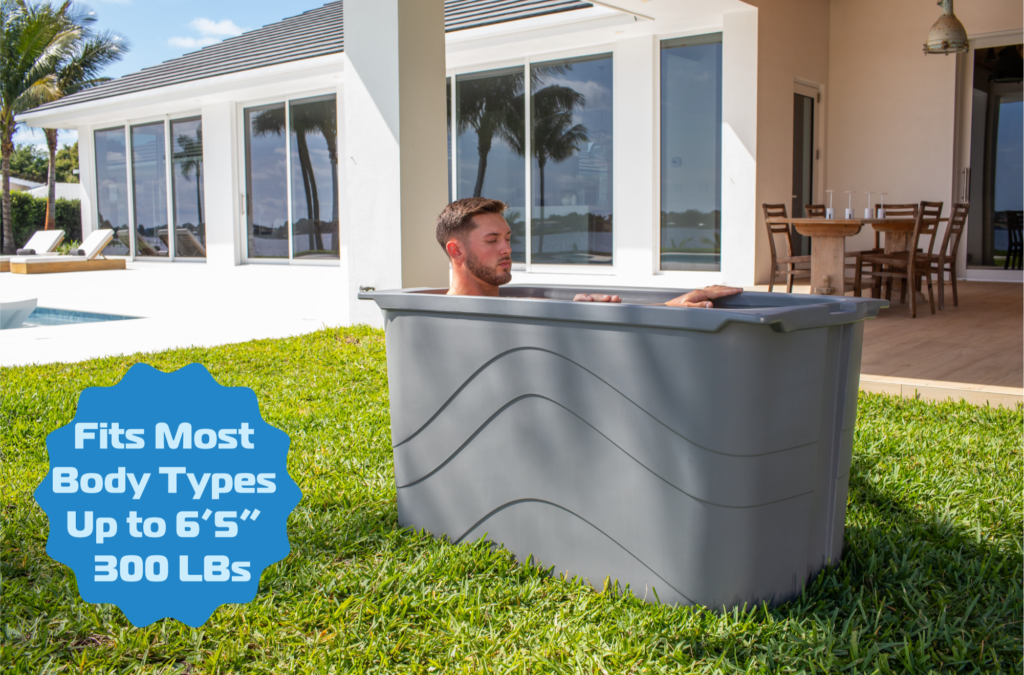 Frozin Cold Plunge - Grey Granite