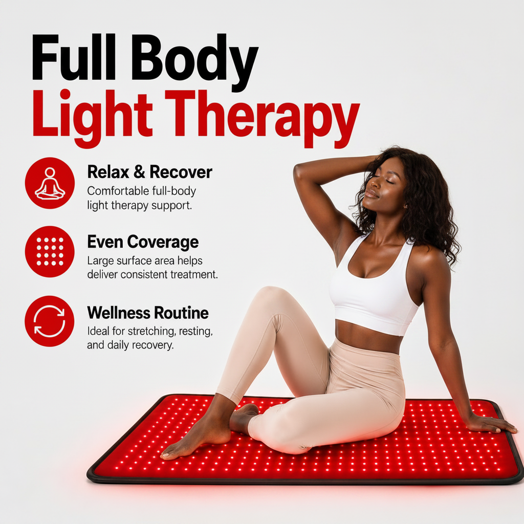 WellNest FullGlow™ Red Light Therapy Pad – Recovery Wrap Series