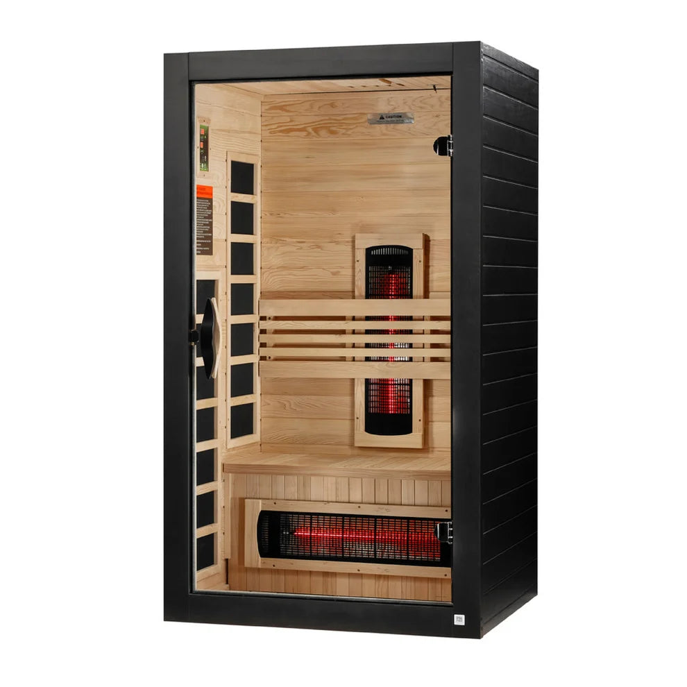 Dynamic Santorini 1-2 Person Full Spectrum Near Zero EMF FAR IR Sauna (DYN-6009-03 FS)