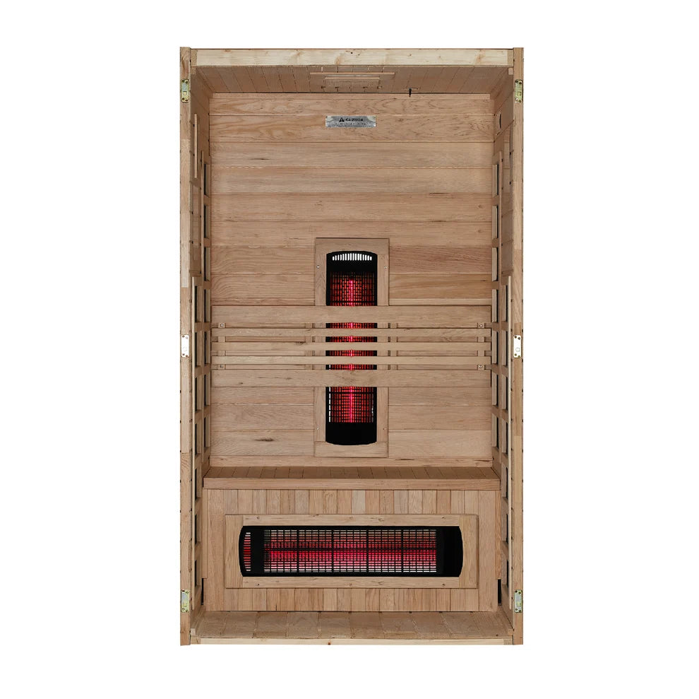 Dynamic Santorini 1-2 Person Full Spectrum Near Zero EMF FAR IR Sauna (DYN-6009-03 FS)