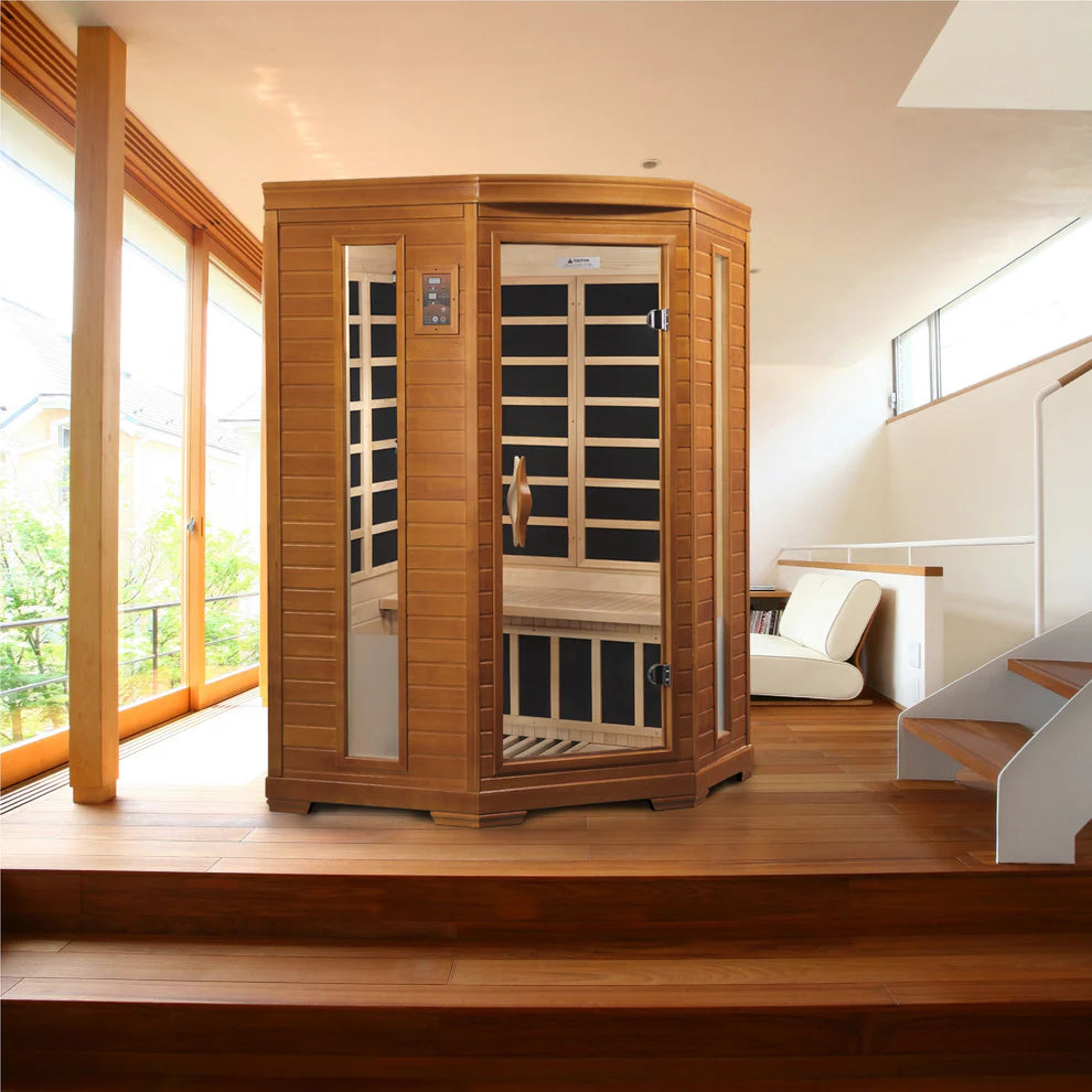 Dynamic "Heming" 2 Person Ultra Low EMF Far IR Sauna (DYN-6225-02 Elite)