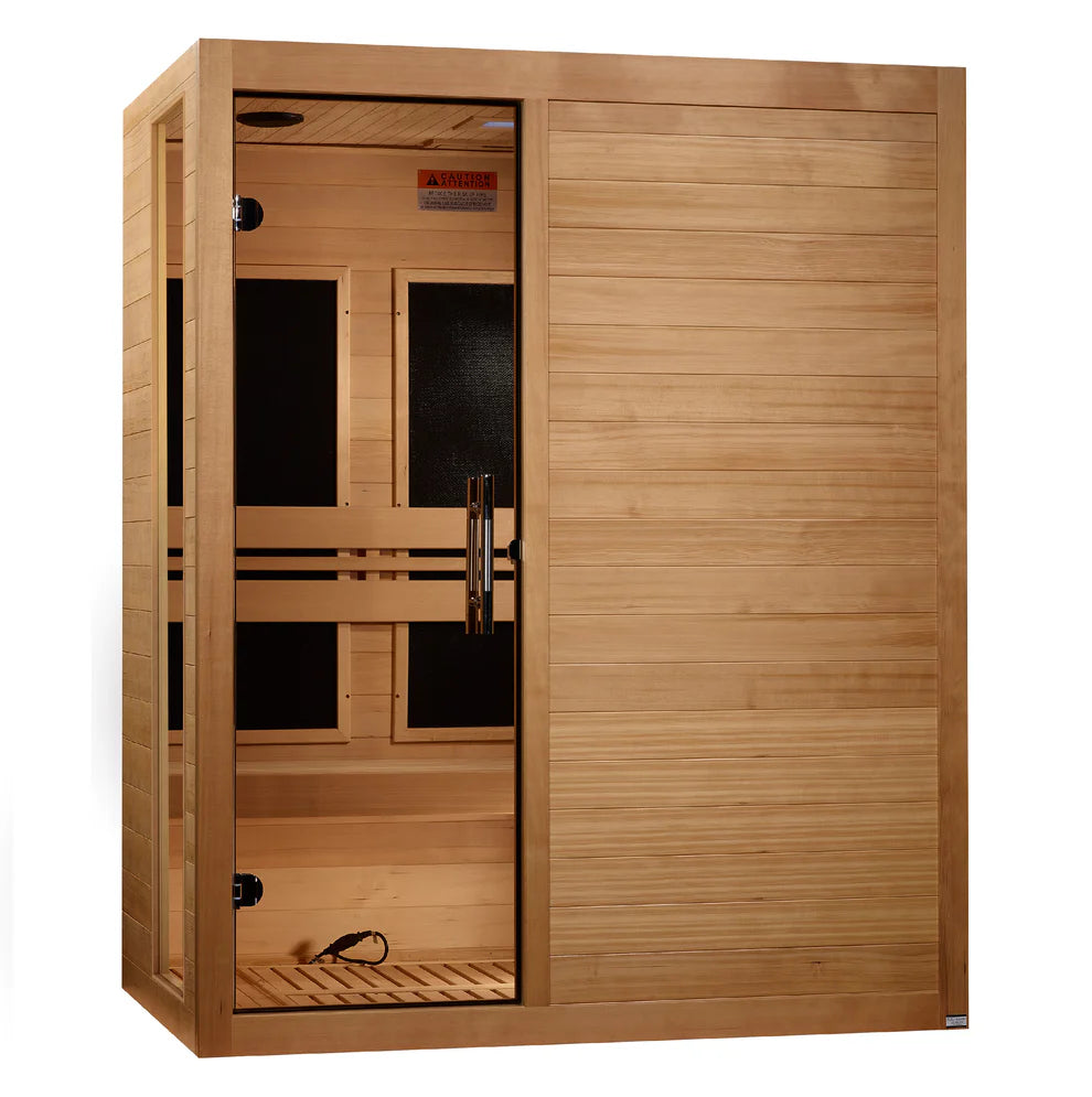 Dynamic "Toscana" 3 Person Ultra Low EMF FAR IR Sauna (DYN-6315-05 Elite)