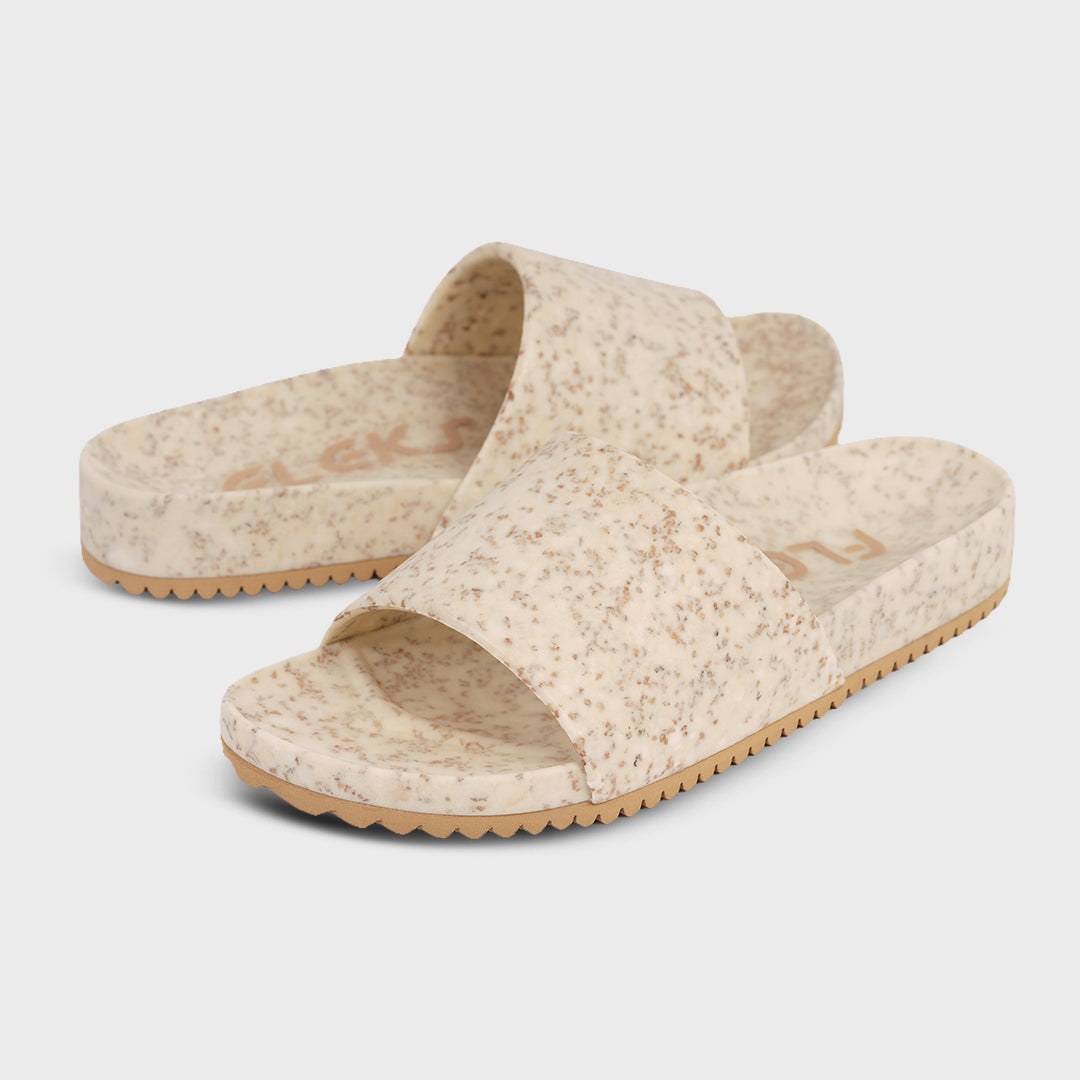 WellNest East Recovery Unisex Slide – White Sand Beach