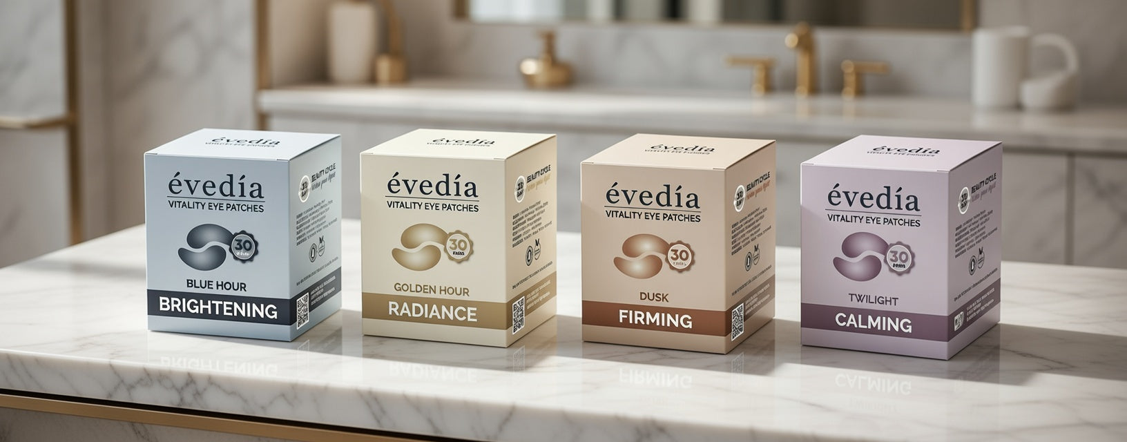 WellNest ÉVEDIA™ Dusk Eye Patches – Night Renewal Hydrogel Treatment