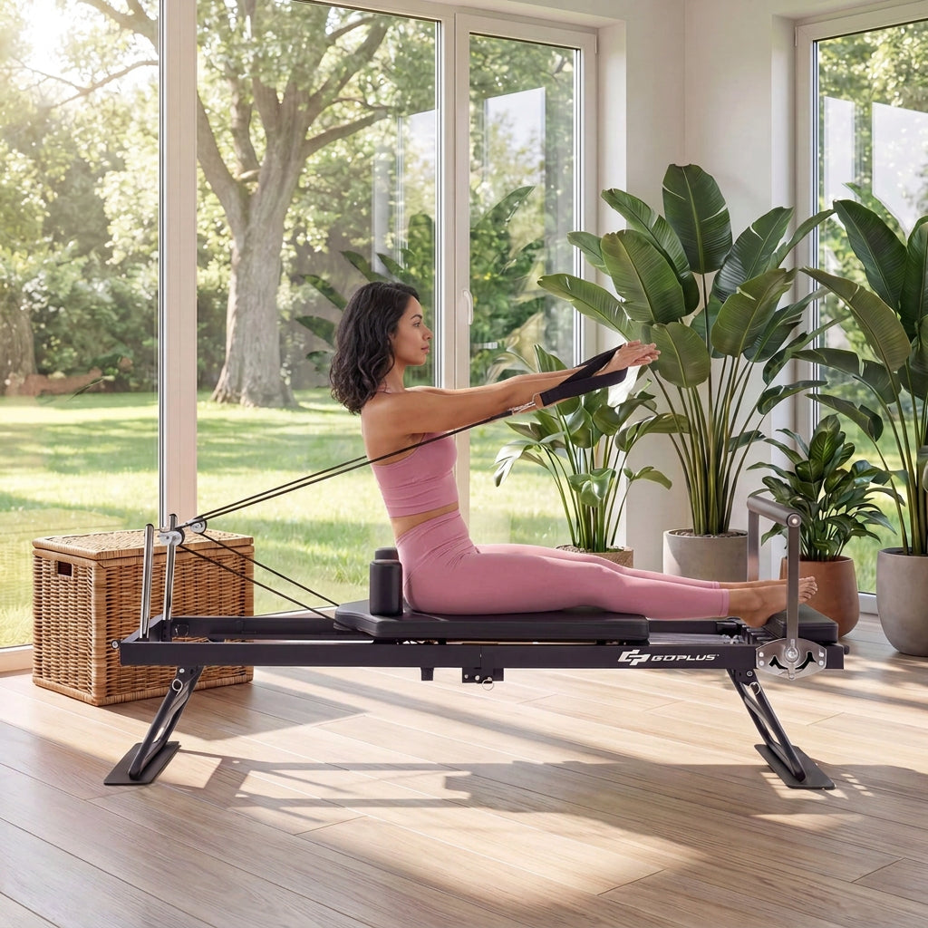 Foldable Pilates Reformer Machine for Home Gym Large Pilates Equipment