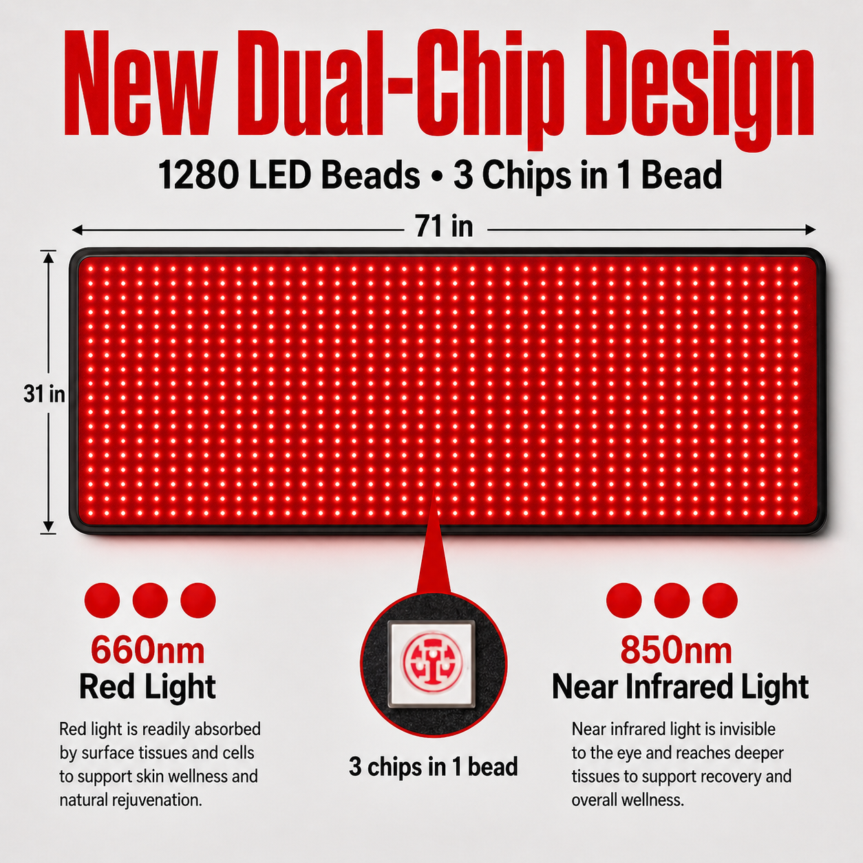 WellNest FullGlow™ 180 Full Body Red Light & Near-Infrared Mat